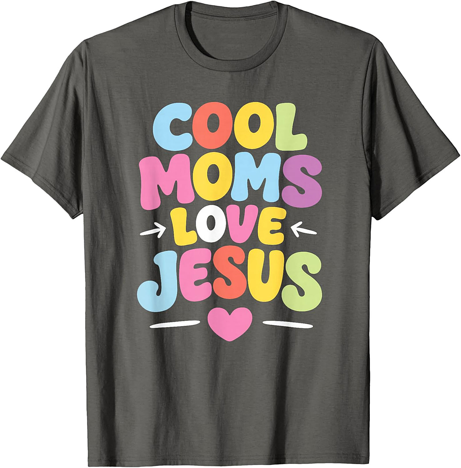 Cool Moms Love Jesus T-Shirt Retro Christian Graphic Tee