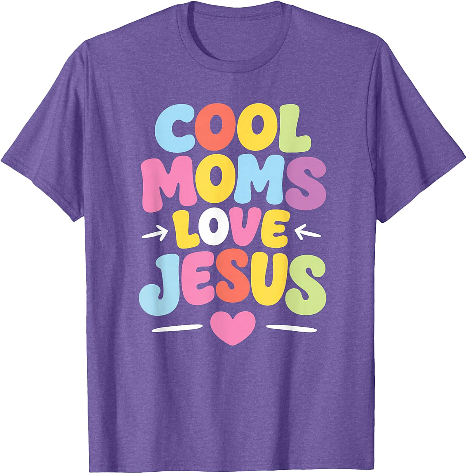 Cool Moms Love Jesus T-Shirt Retro Christian Graphic Tee
