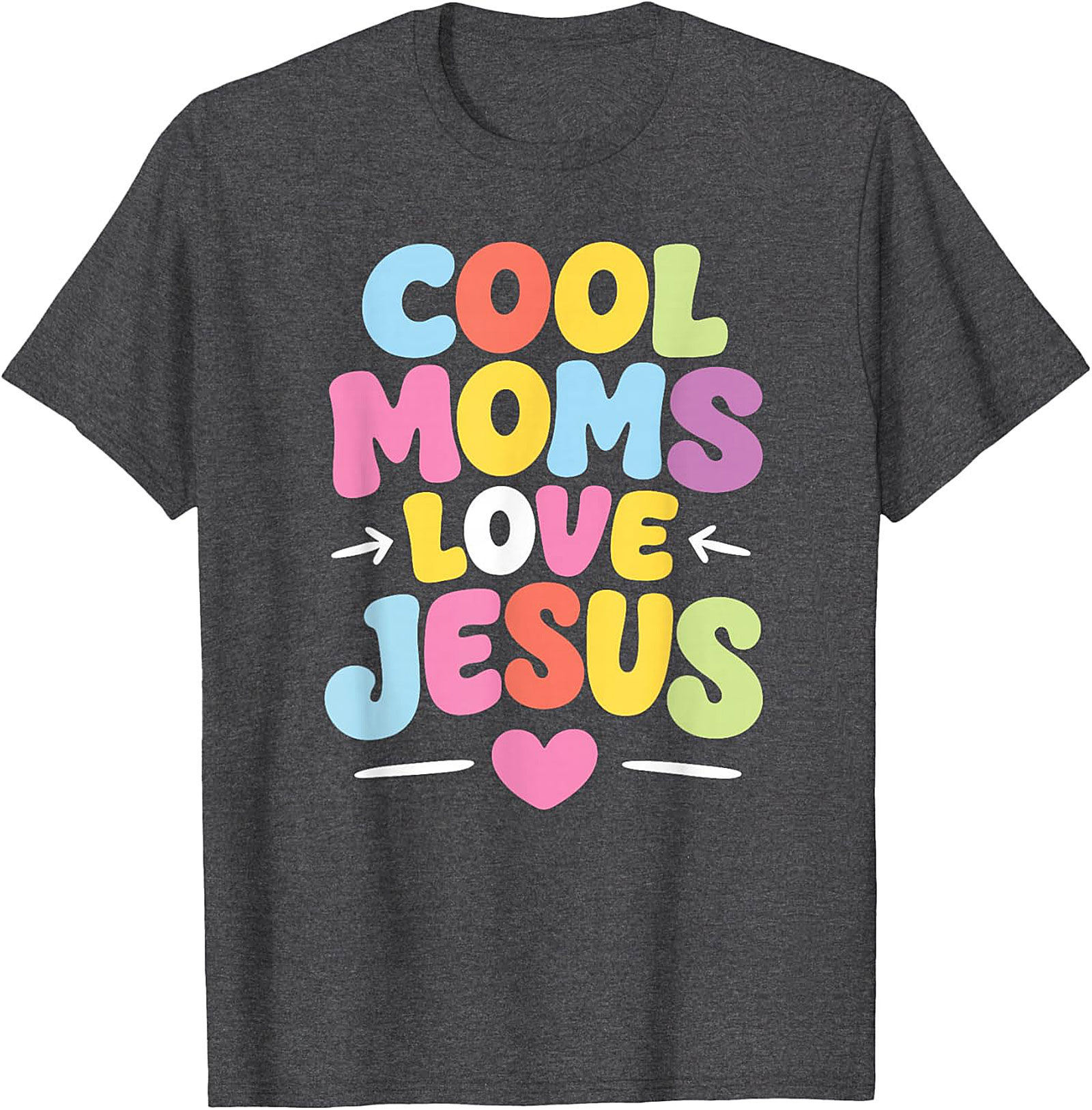 Cool Moms Love Jesus T-Shirt Retro Christian Graphic Tee
