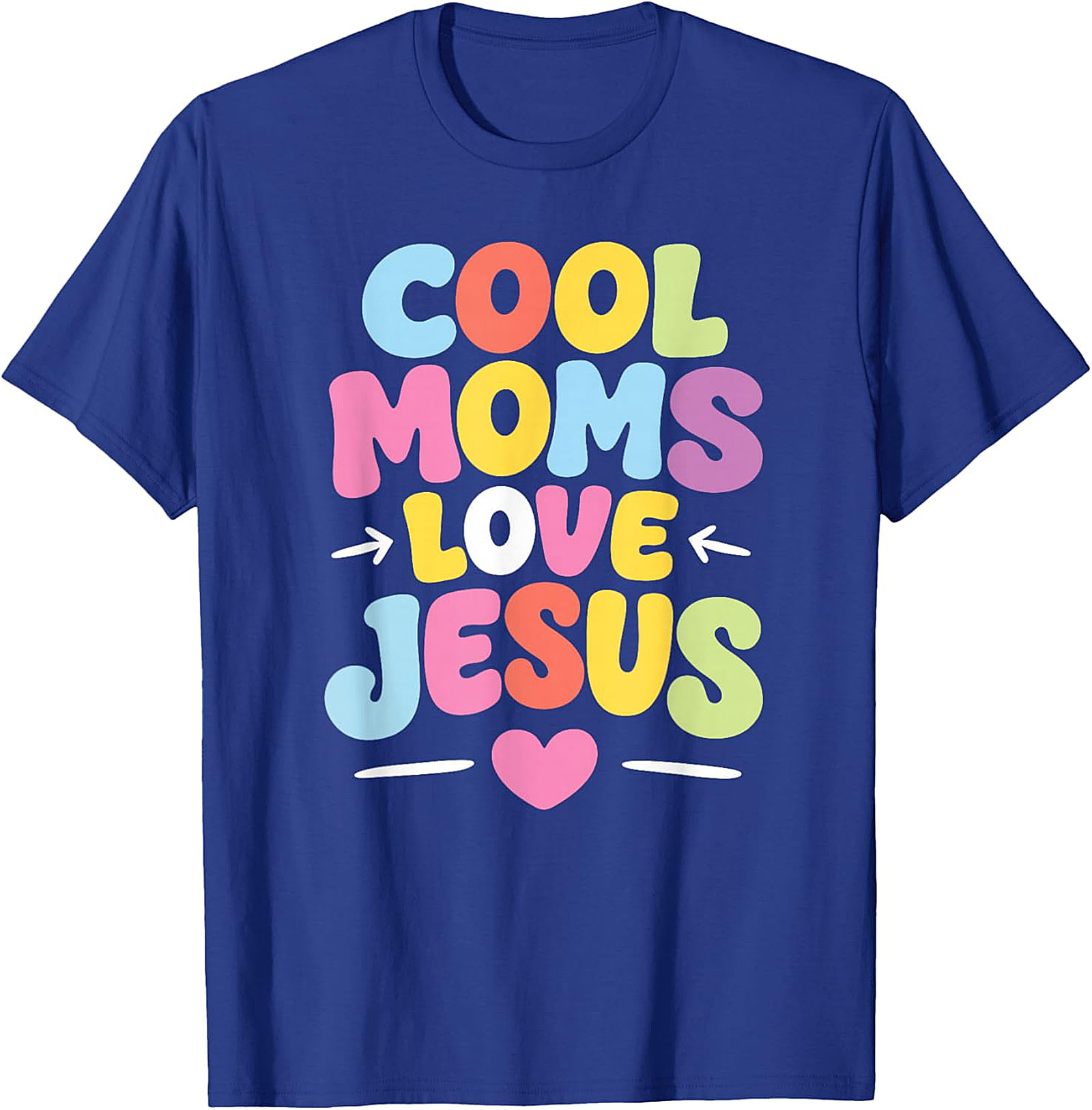 Cool Moms Love Jesus T-Shirt Retro Christian Graphic Tee