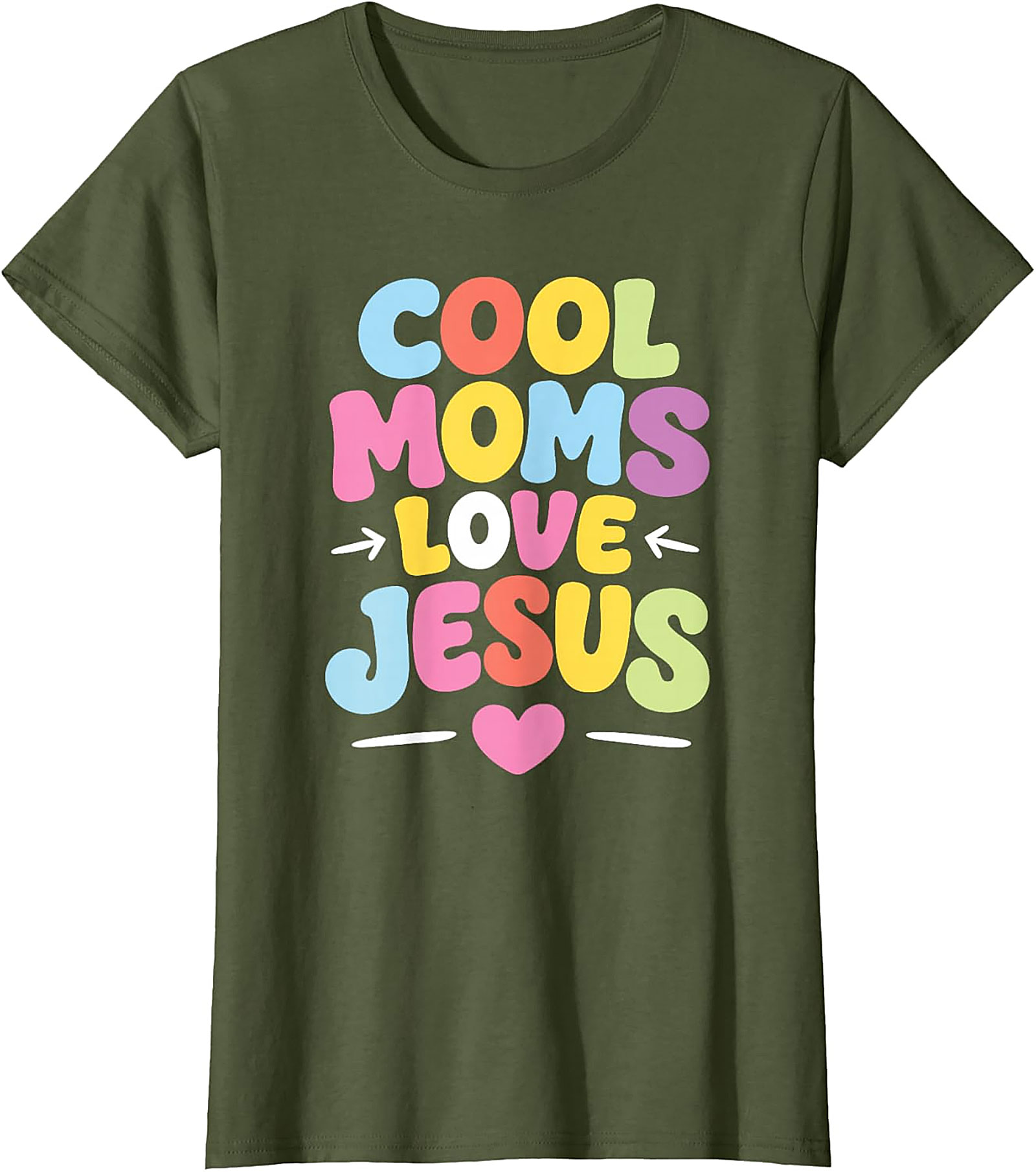 Cool Moms Love Jesus T-Shirt Retro Christian Graphic Tee