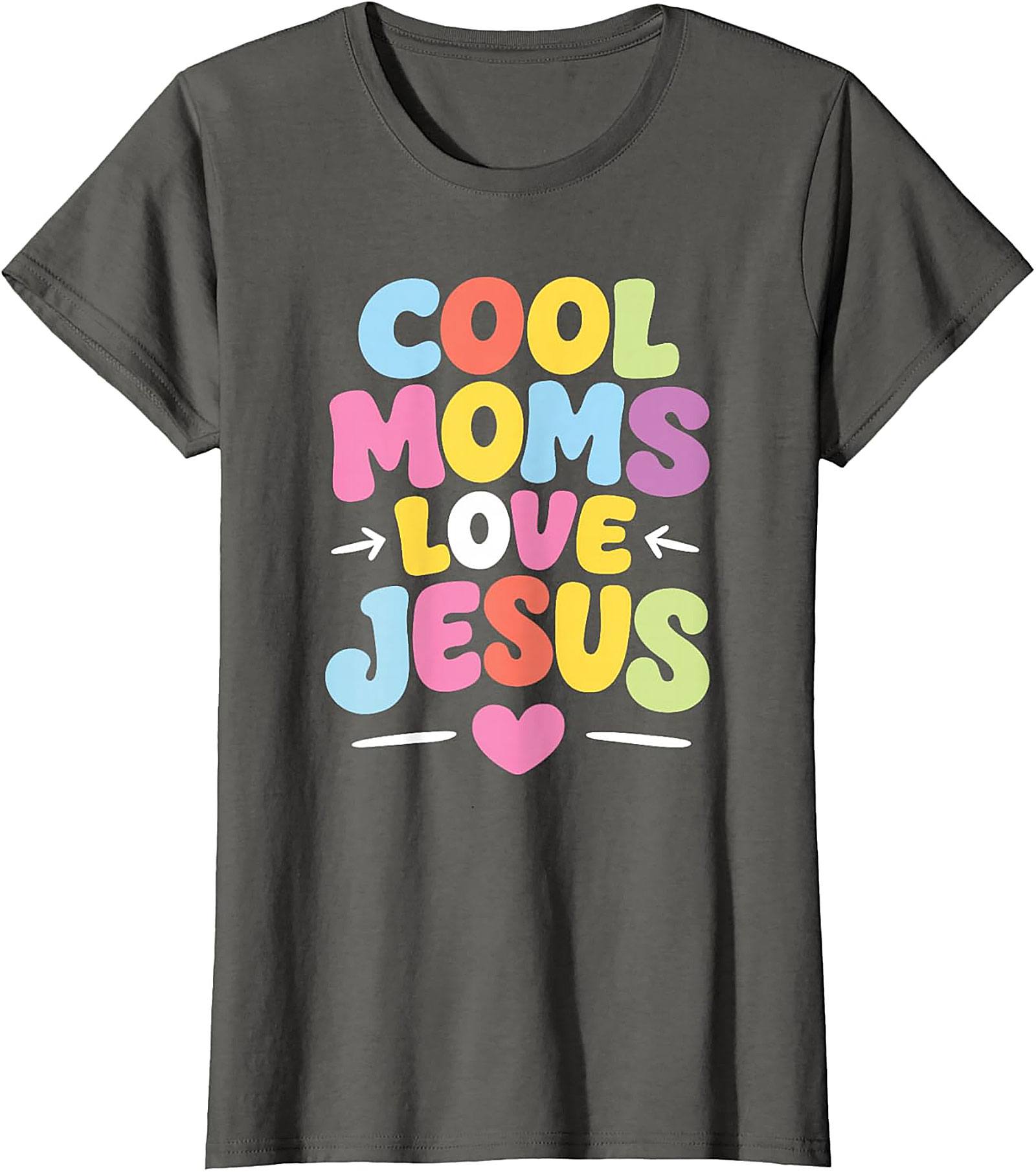 Cool Moms Love Jesus T-Shirt Retro Christian Graphic Tee