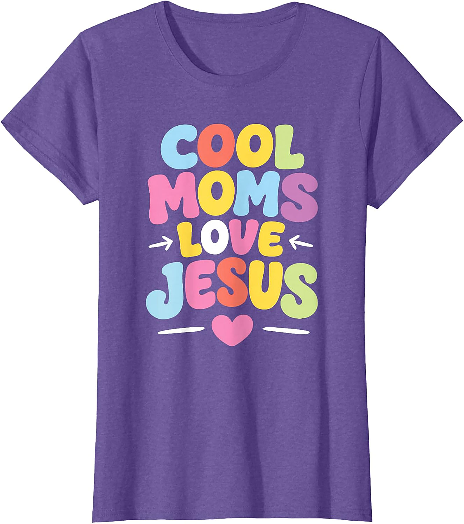 Cool Moms Love Jesus T-Shirt Retro Christian Graphic Tee