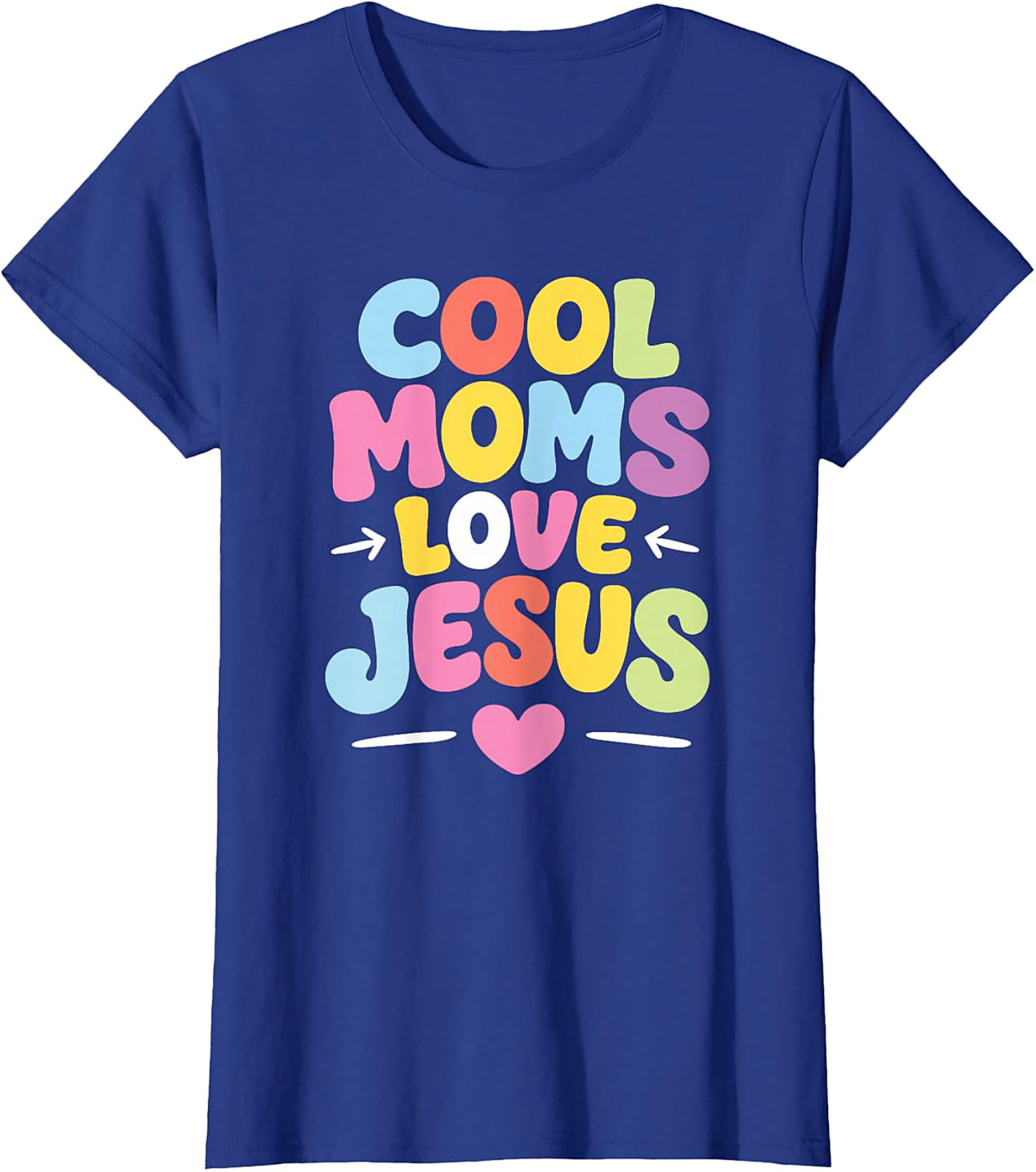 Cool Moms Love Jesus T-Shirt Retro Christian Graphic Tee