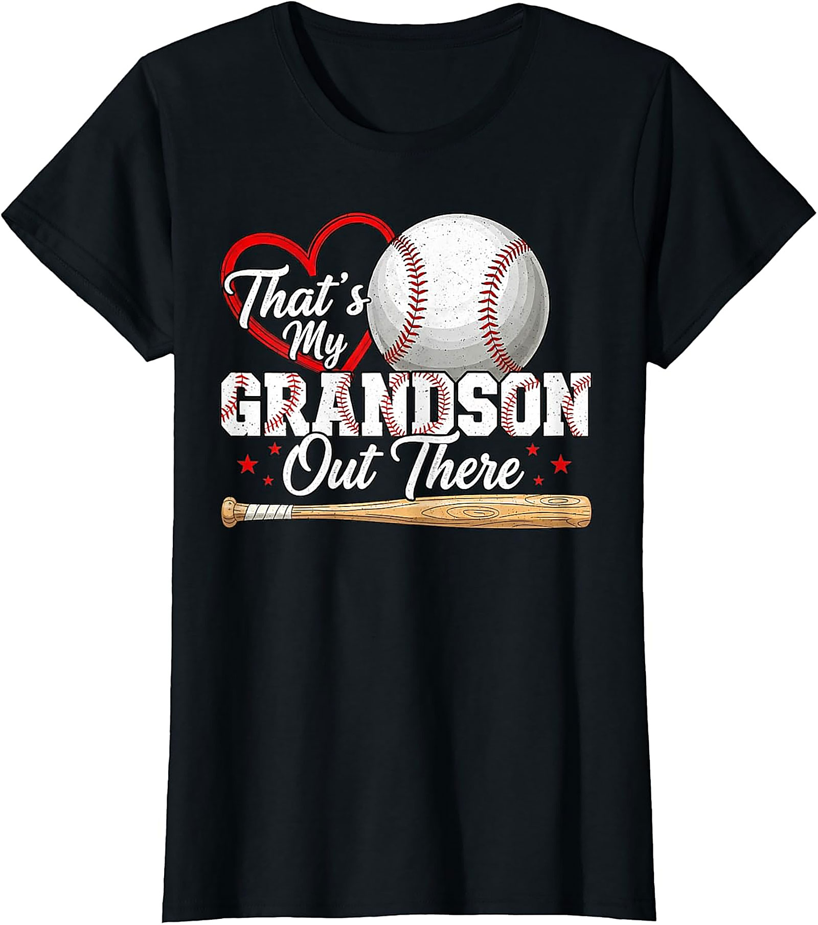 That's My Grandson Baseball T-shirt Proud Grandparent Tee