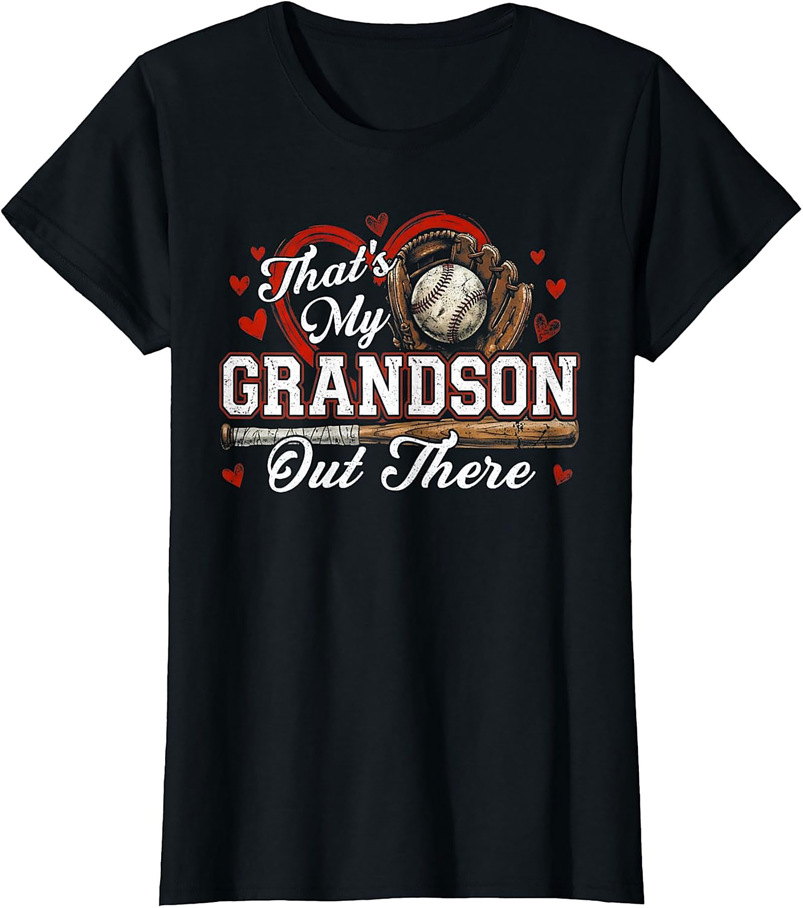  Baseball Grandson T-shirt - Proud Grandparent Graphic Tee