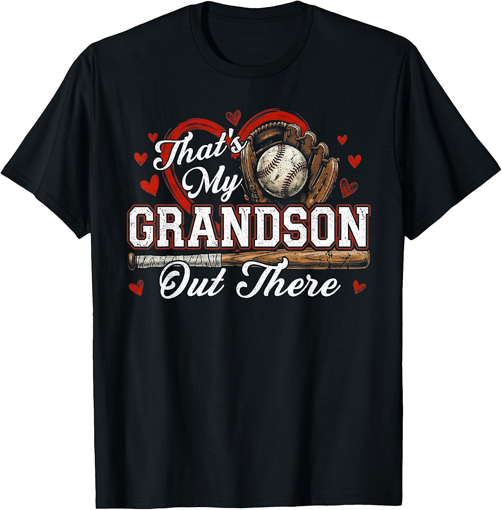 Baseball Grandson T-shirt - Proud Grandparent Graphic Tee