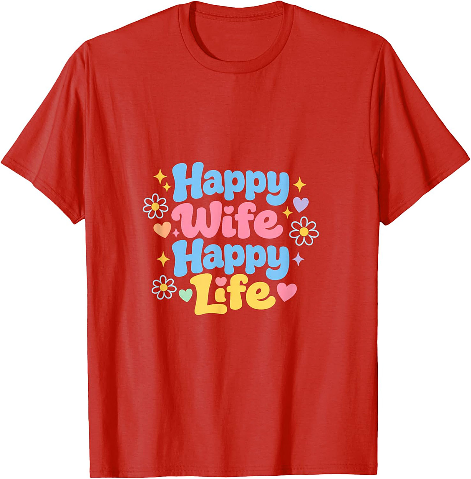 Happy Wife Happy Life Retro T-Shirt | Soft Cotton Unisex Tee