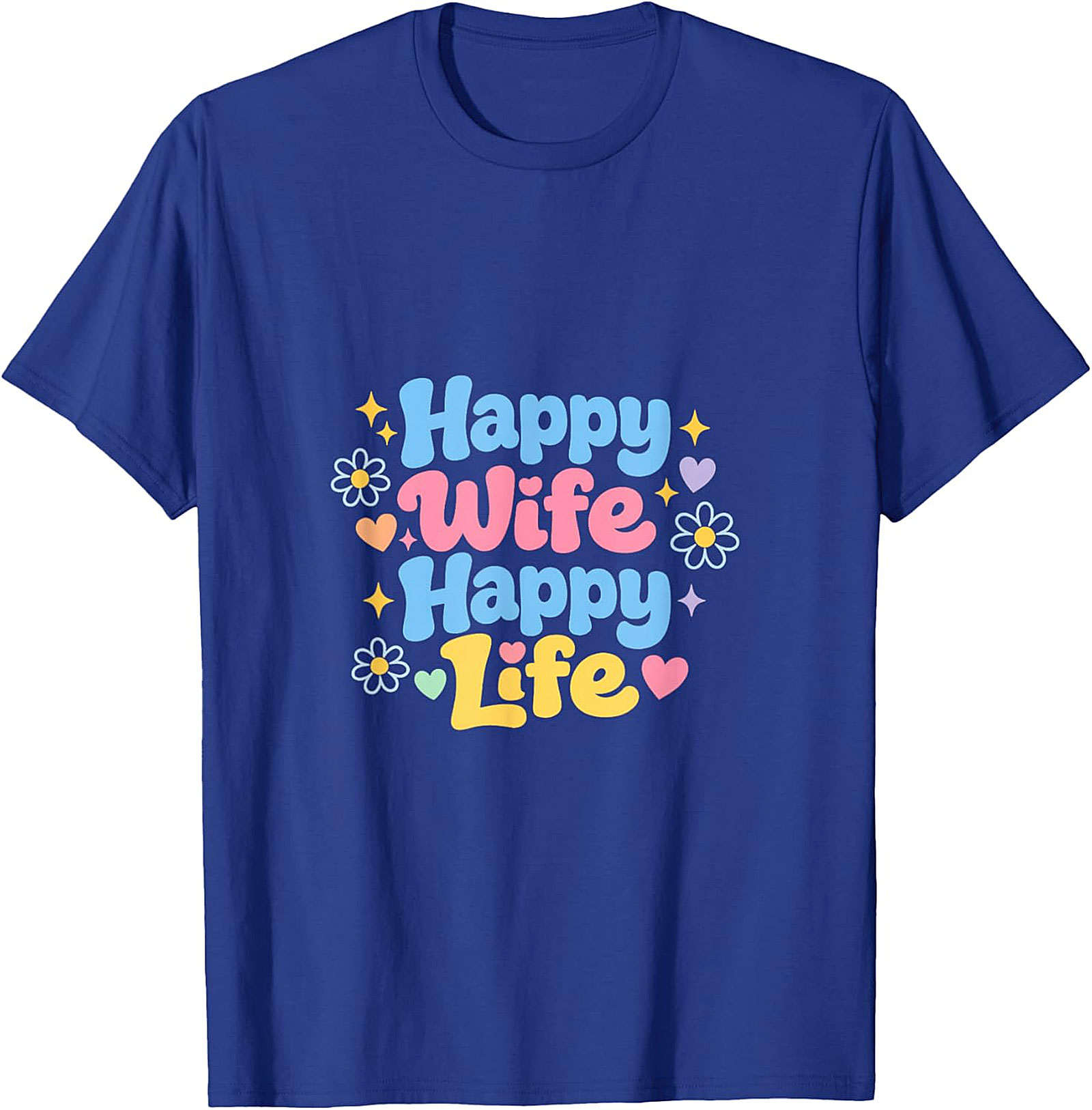 Happy Wife Happy Life Retro T-Shirt | Soft Cotton Unisex Tee