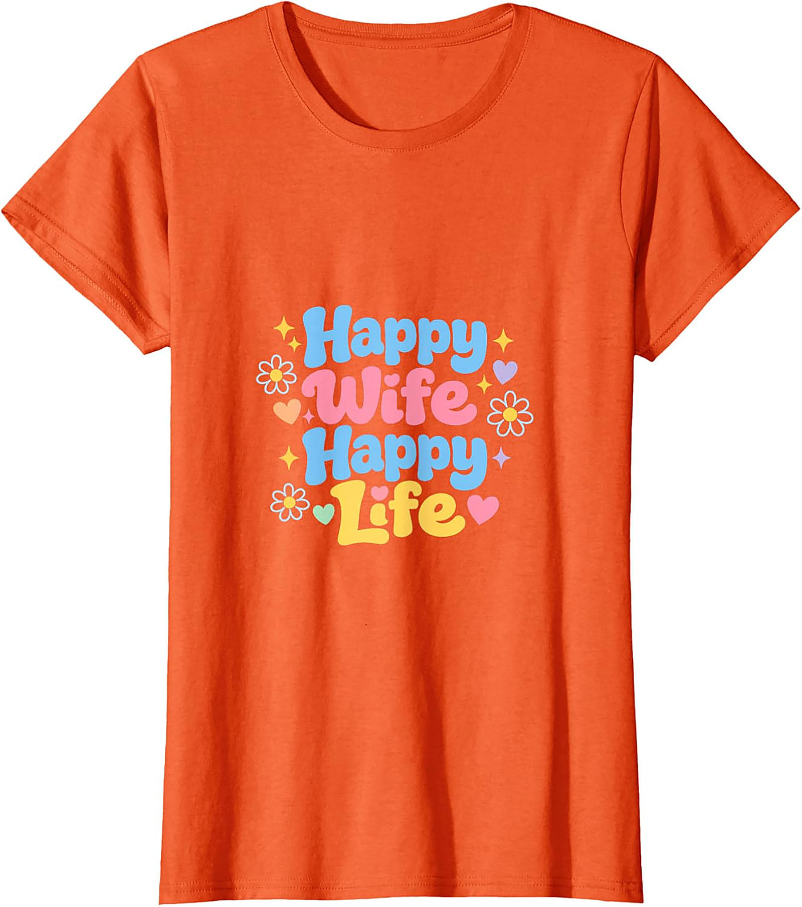 Happy Wife Happy Life Retro T-Shirt | Soft Cotton Unisex Tee