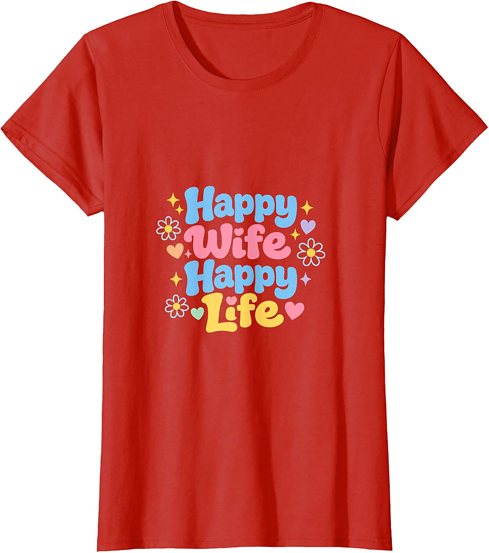 Happy Wife Happy Life Retro T-Shirt | Soft Cotton Unisex Tee
