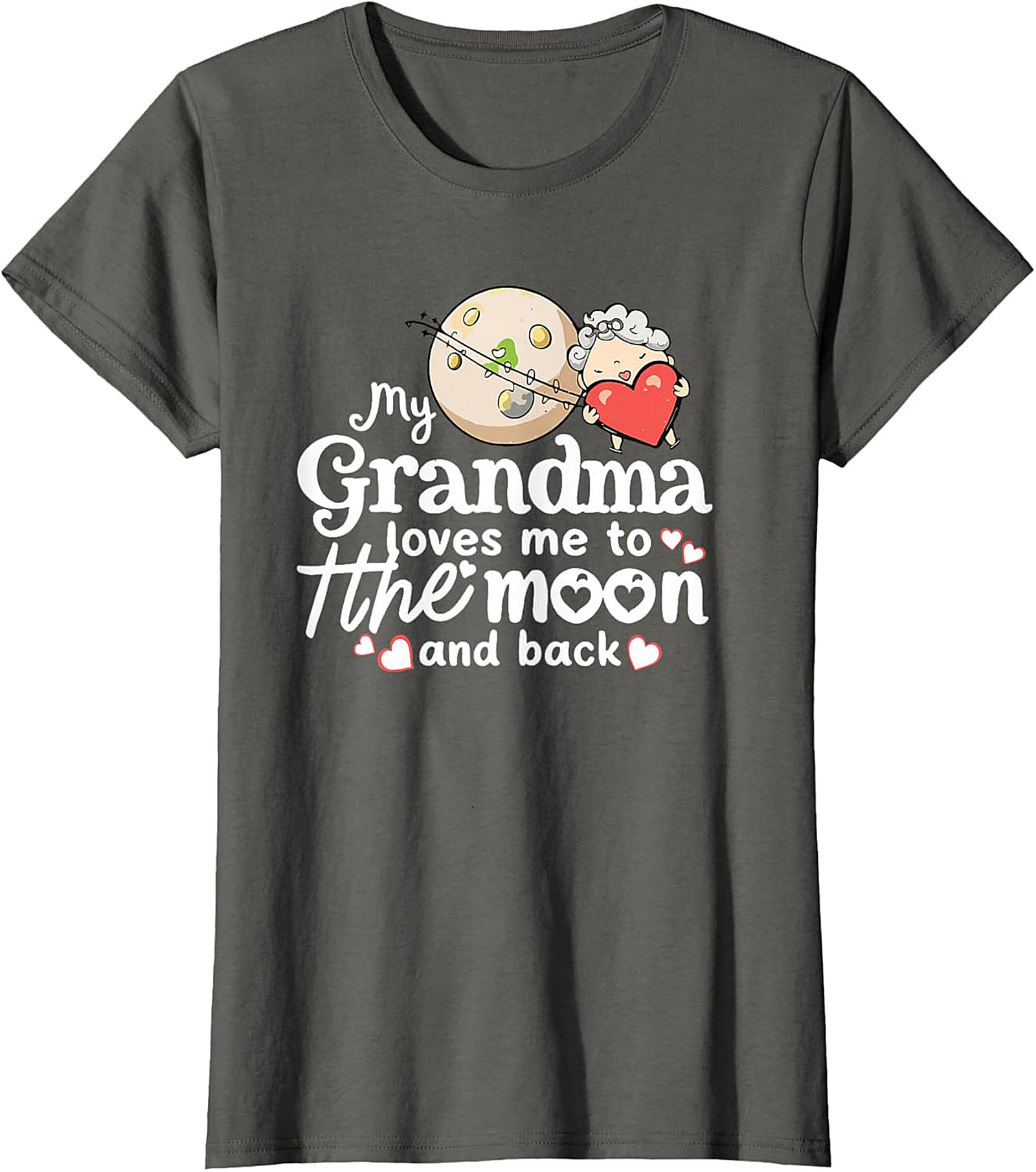 Grandma Loves Me To The Moon T-shirt | Sweet Kids Gift