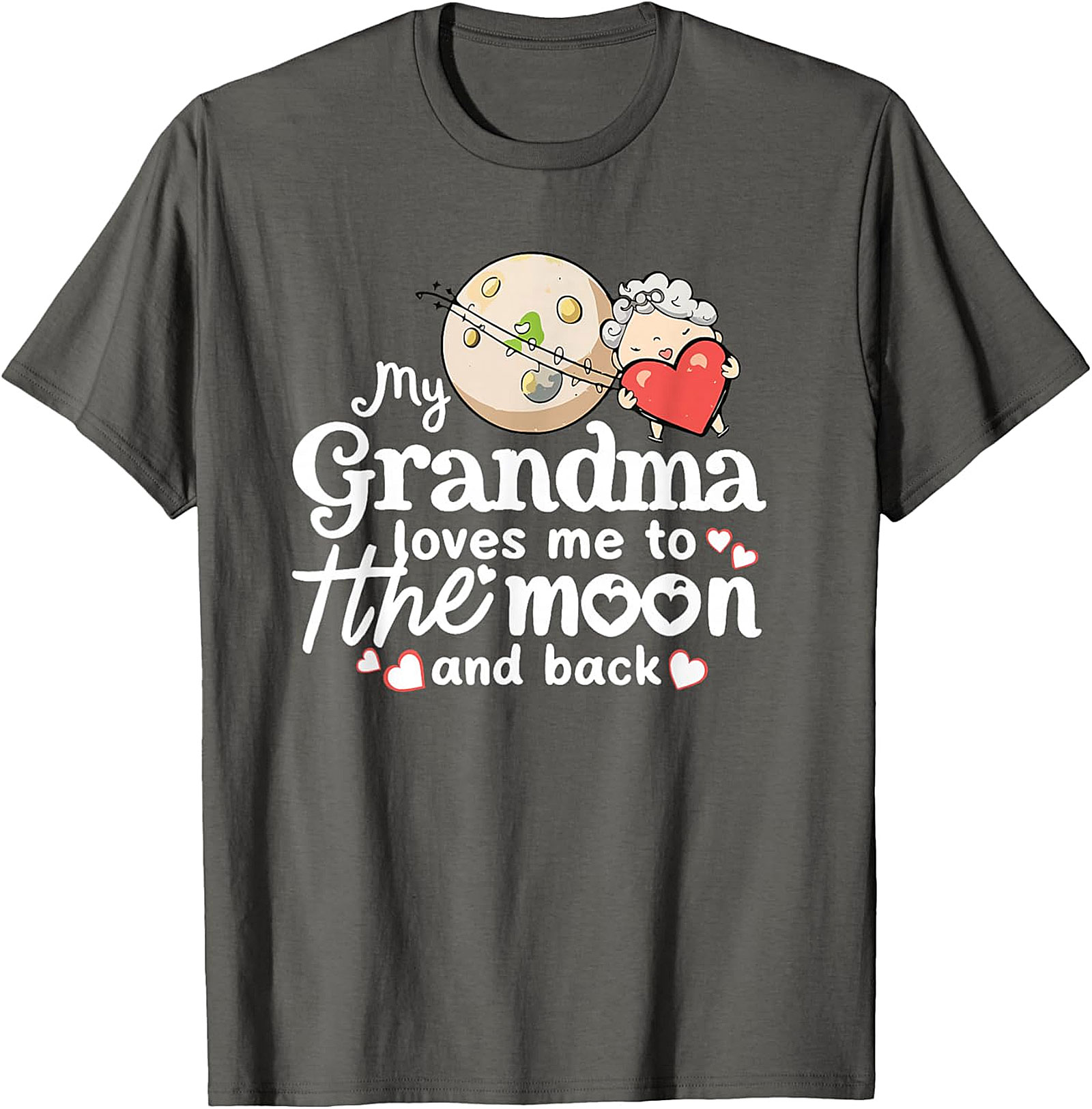 Grandma Loves Me To The Moon T-shirt | Sweet Kids Gift