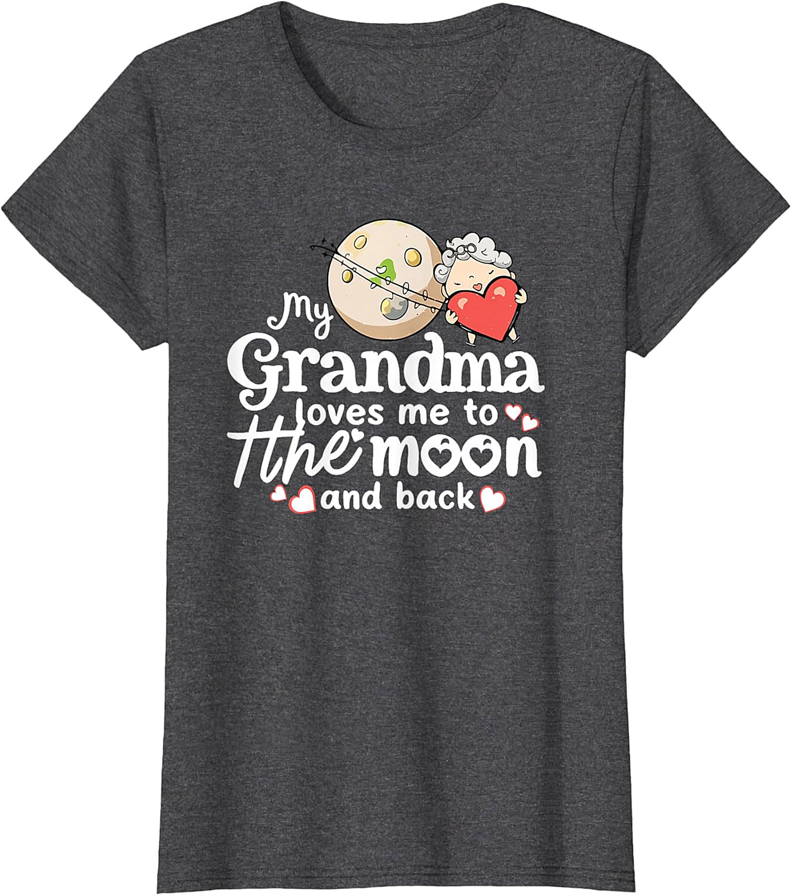 Grandma Loves Me To The Moon T-shirt | Sweet Kids Gift