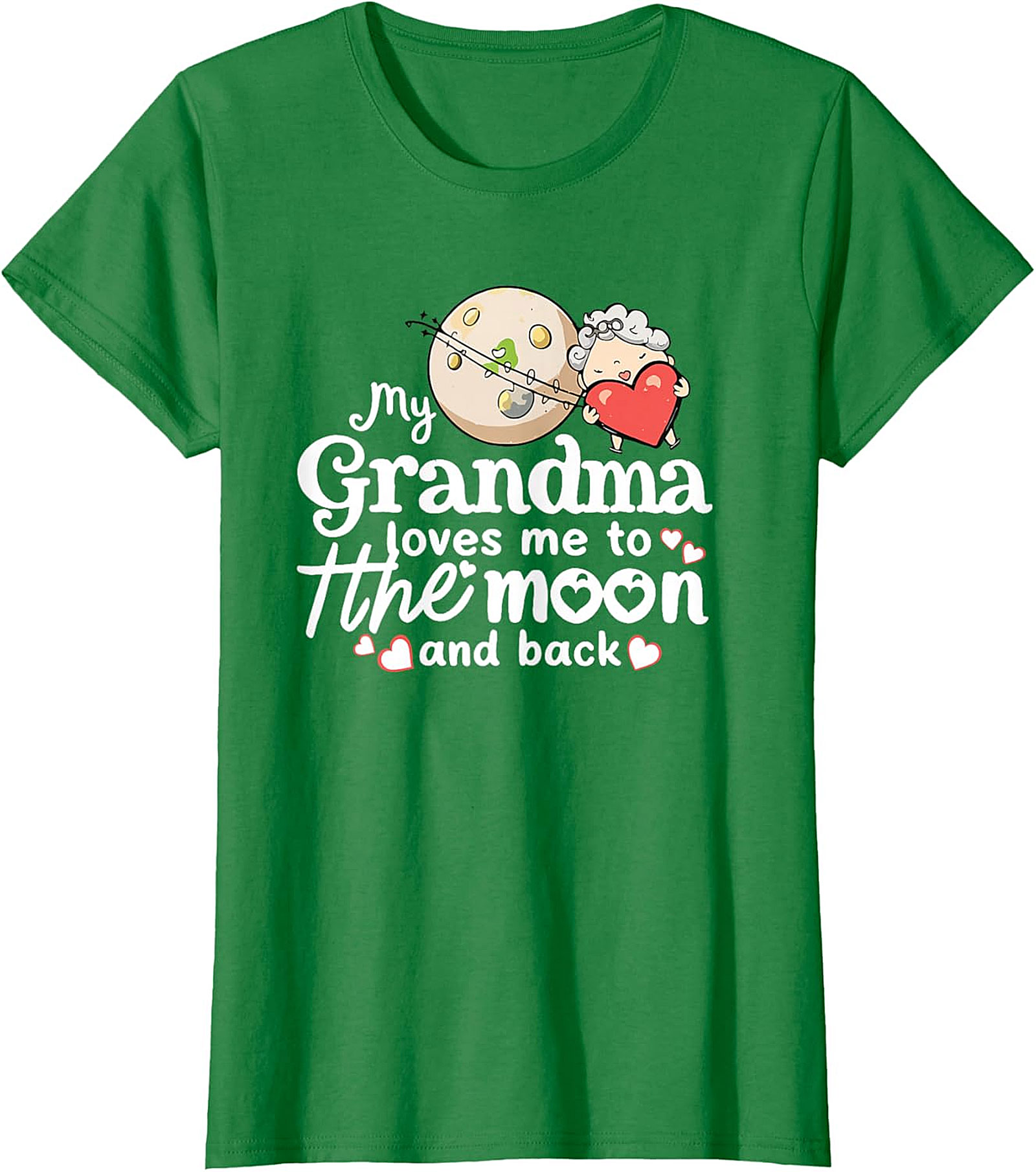 Grandma Loves Me To The Moon T-shirt | Sweet Kids Gift