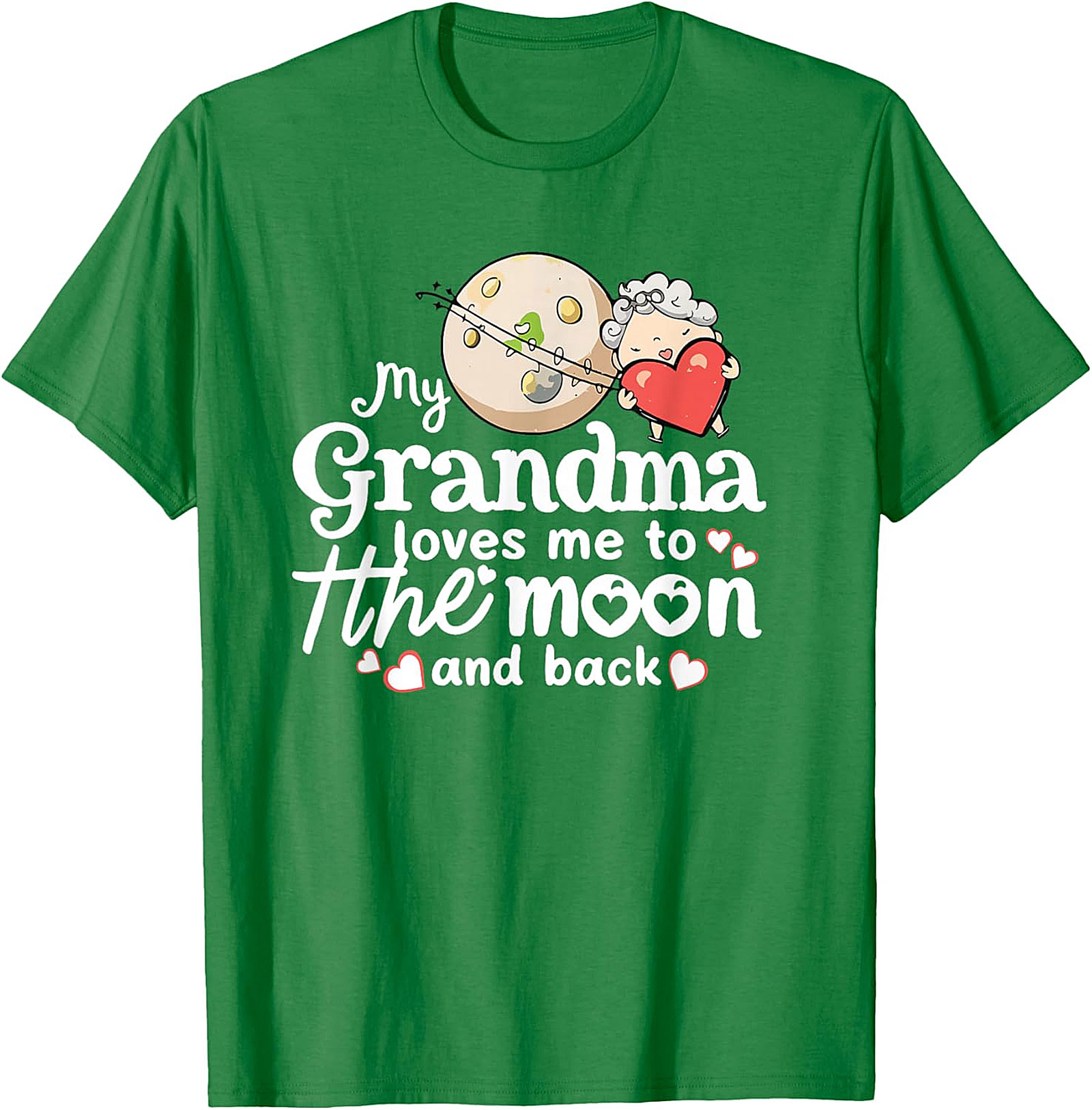 Grandma Loves Me To The Moon T-shirt | Sweet Kids Gift