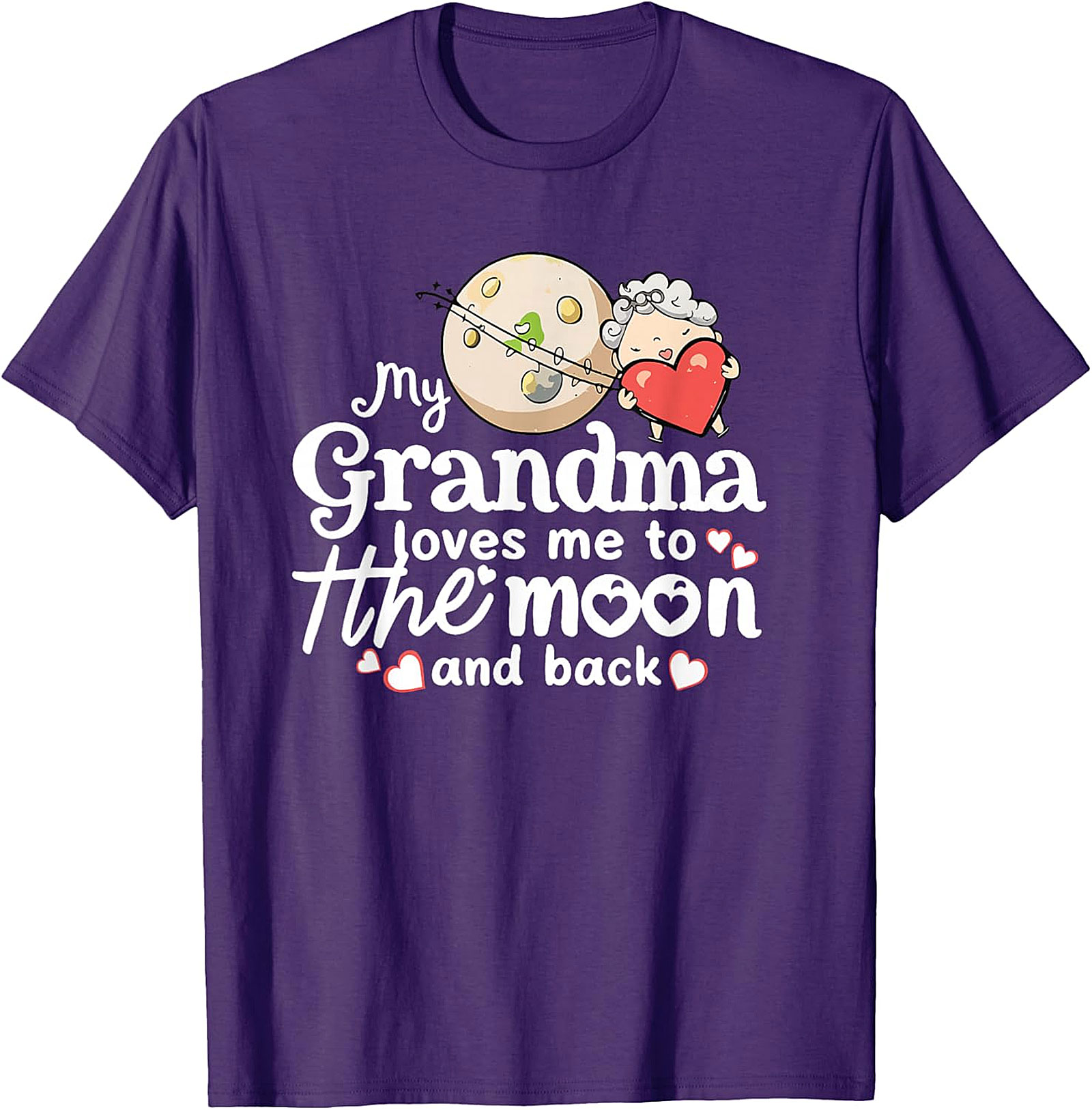 Grandma Loves Me To The Moon T-shirt | Sweet Kids Gift