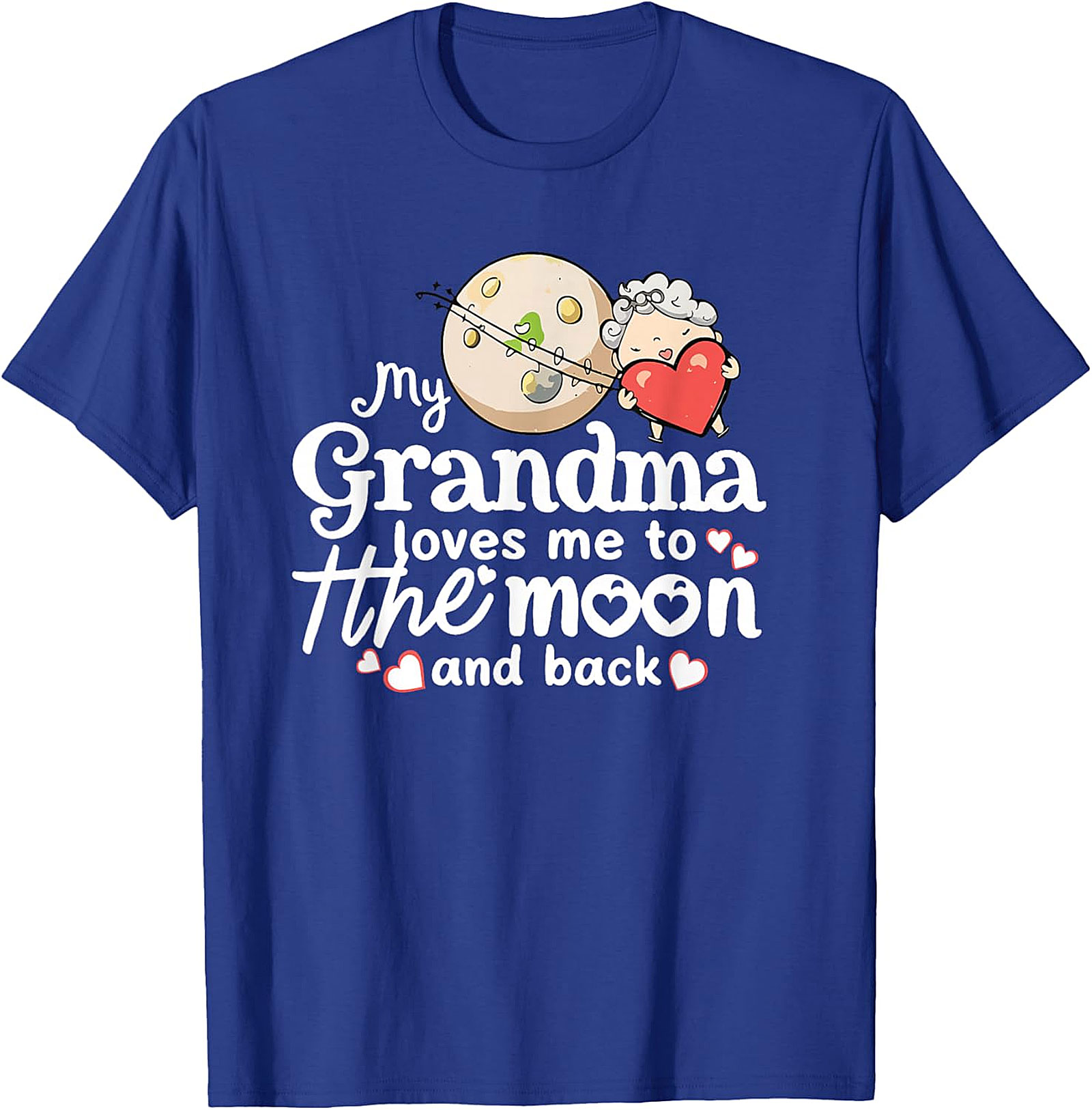 Grandma Loves Me To The Moon T-shirt | Sweet Kids Gift
