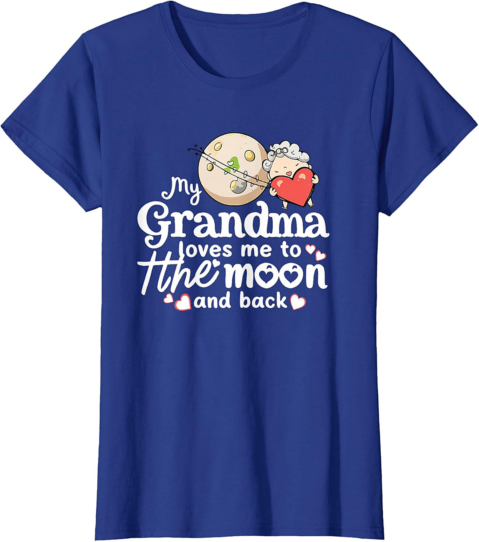 Grandma Loves Me To The Moon T-shirt | Sweet Kids Gift