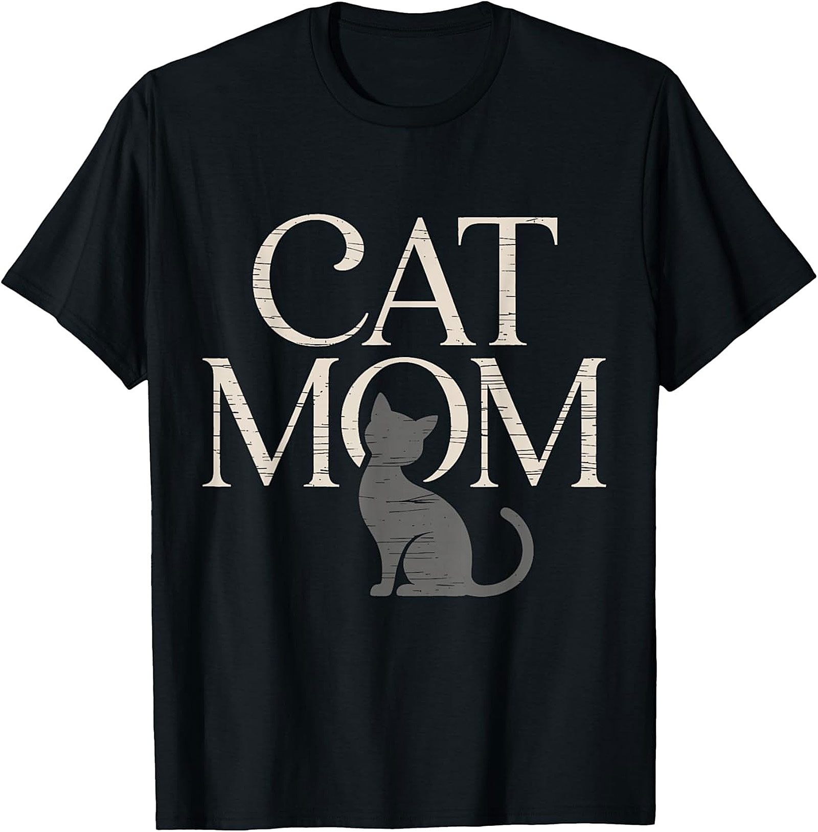 Cat Mom T-Shirt Vintage Silhouette Unisex Graphic Tee