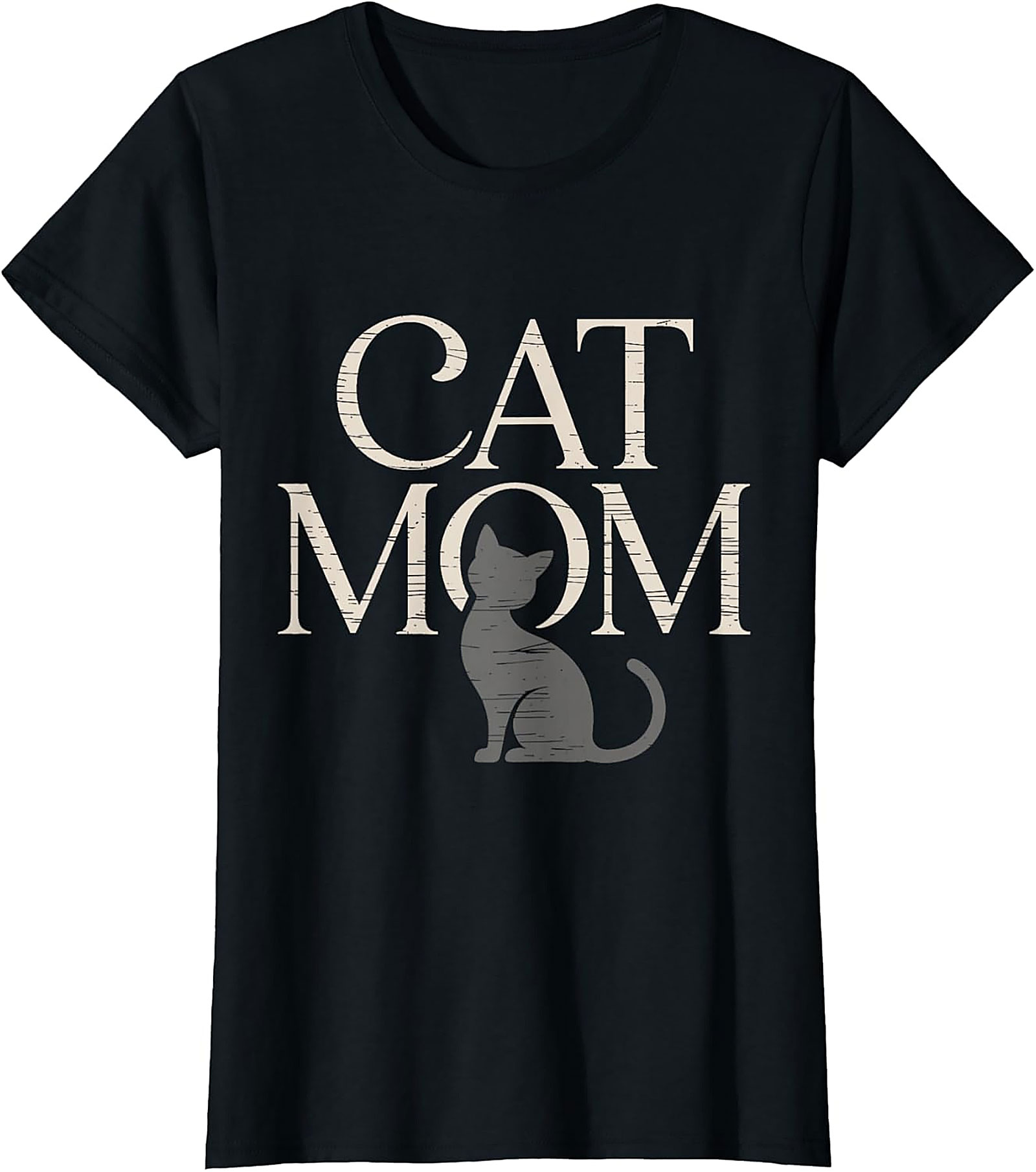  Cat Mom T-Shirt Vintage Silhouette Unisex Graphic Tee