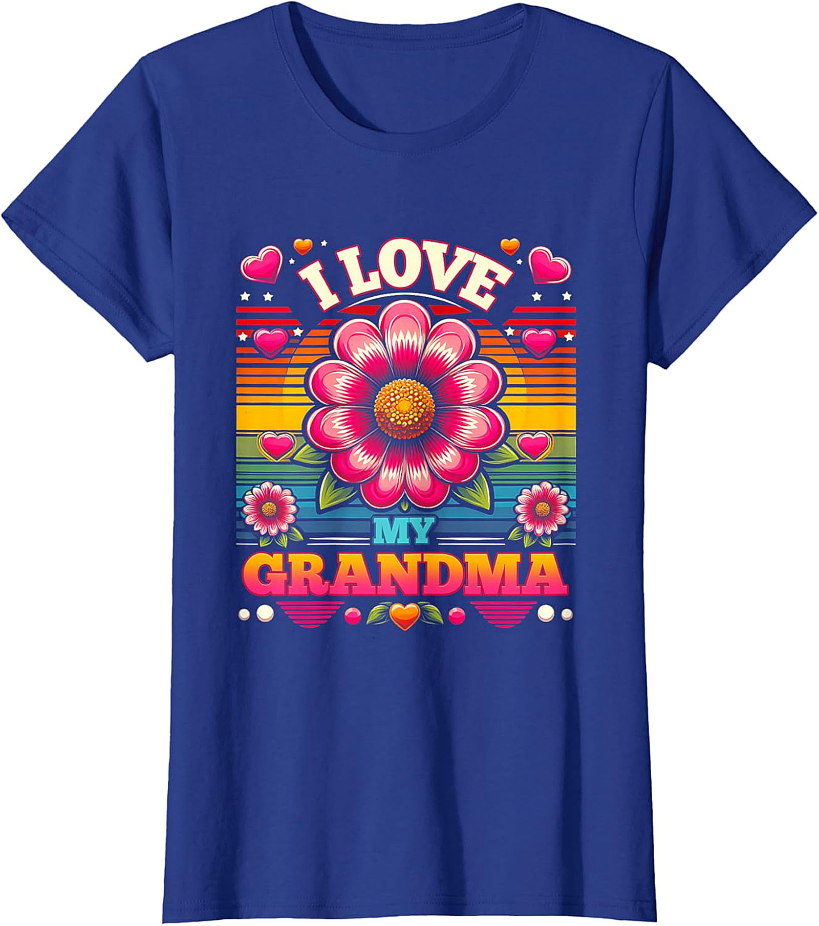  I Love My Grandma T-Shirt | Retro Floral Graphic Tee