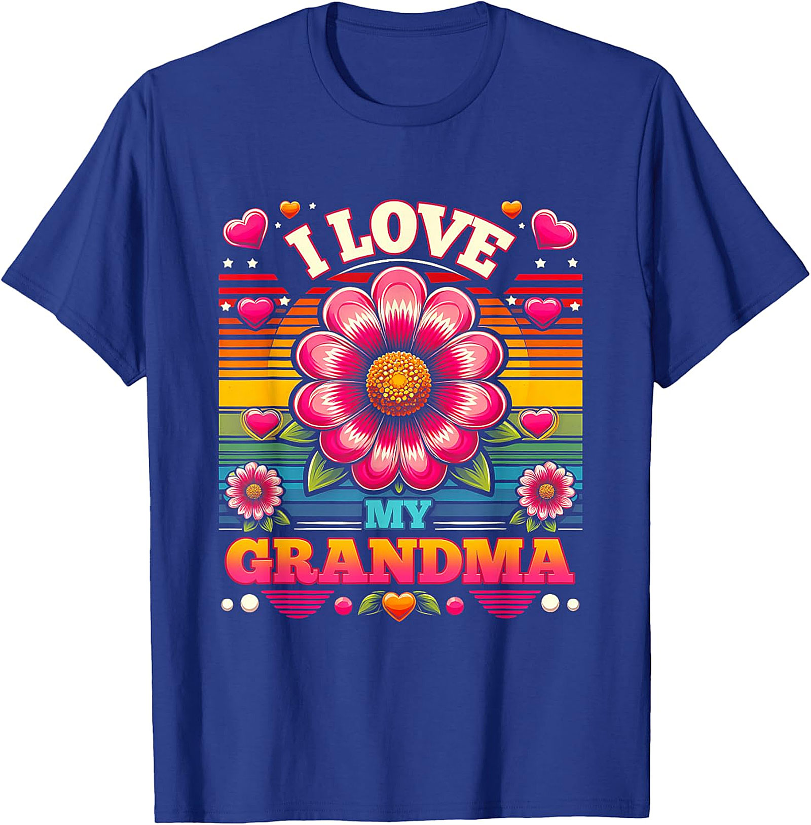  I Love My Grandma T-Shirt | Retro Floral Graphic Tee