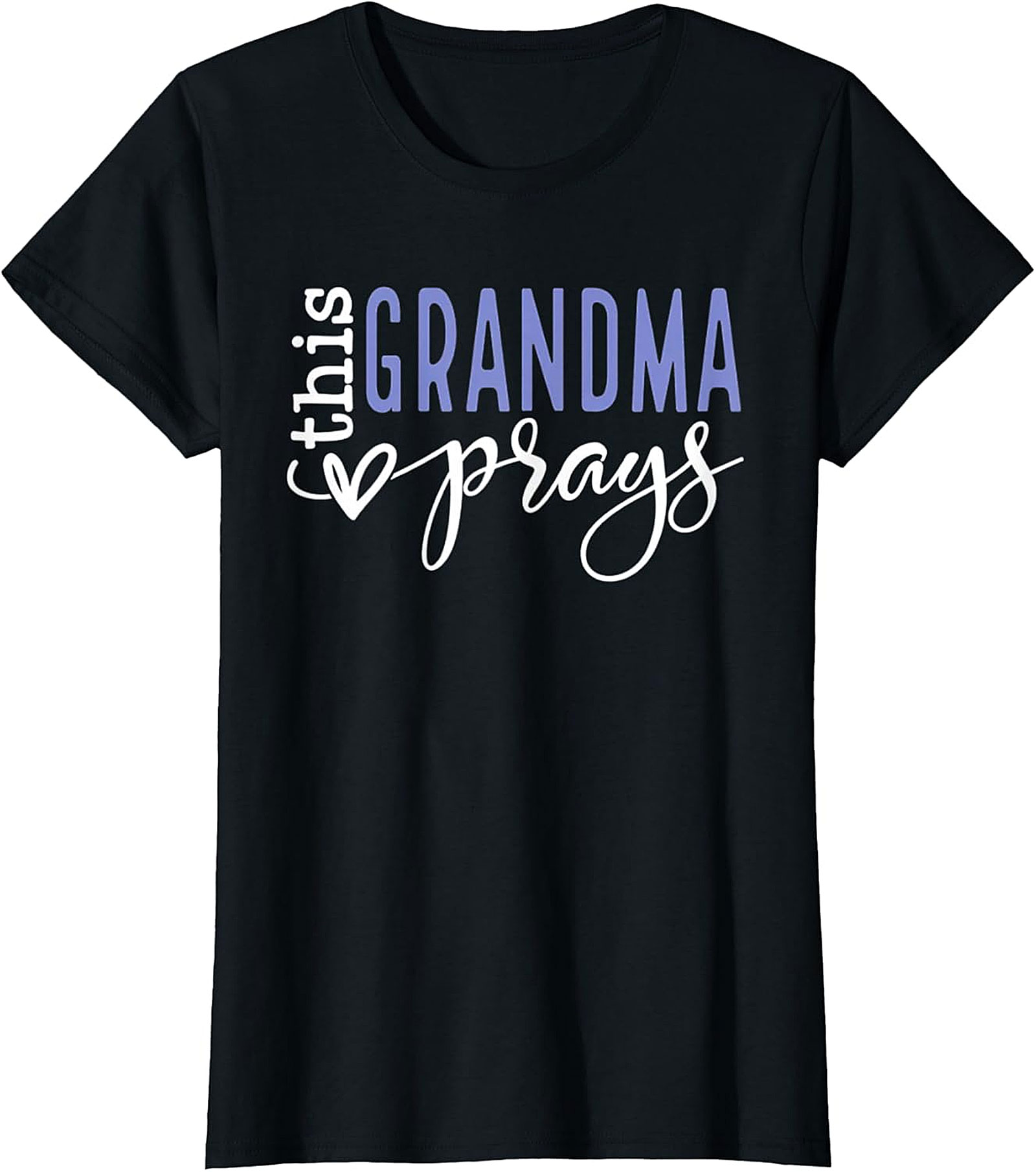 Grandma Prays T-shirt | Christian Gift for Grandmother
