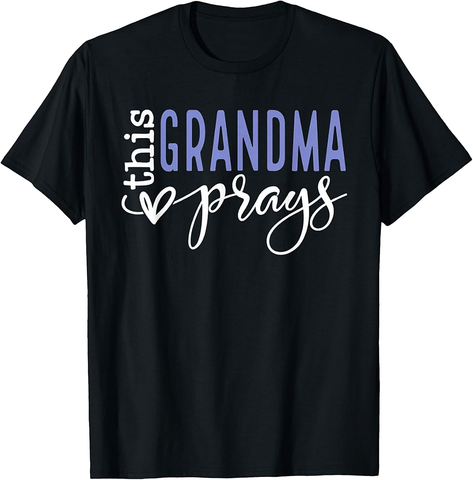 Grandma Prays T-shirt | Christian Gift for Grandmother