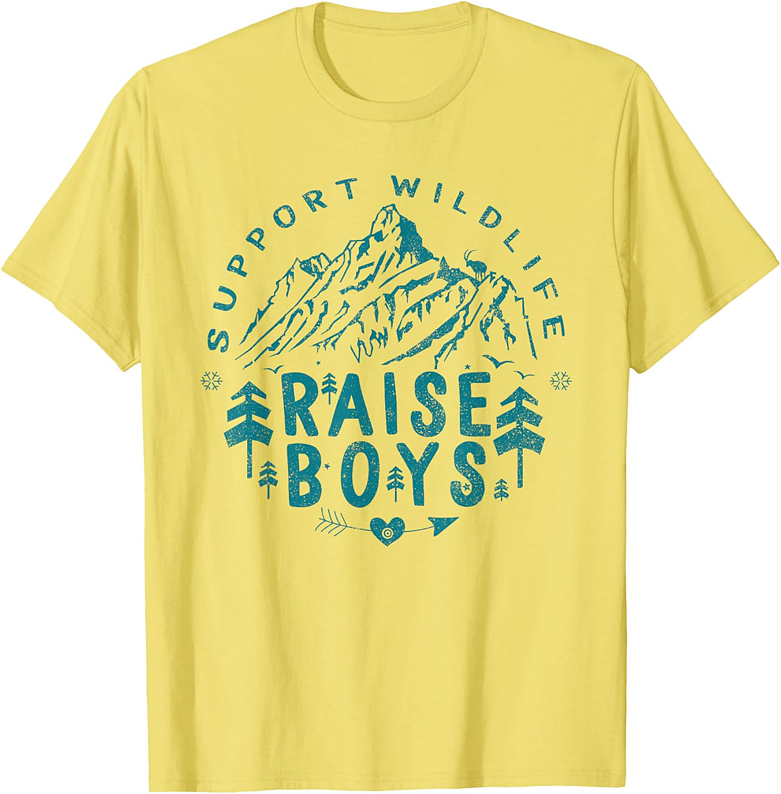 Support Wildlife Raise Boys T-shirt Funny Parent Graphic Tee