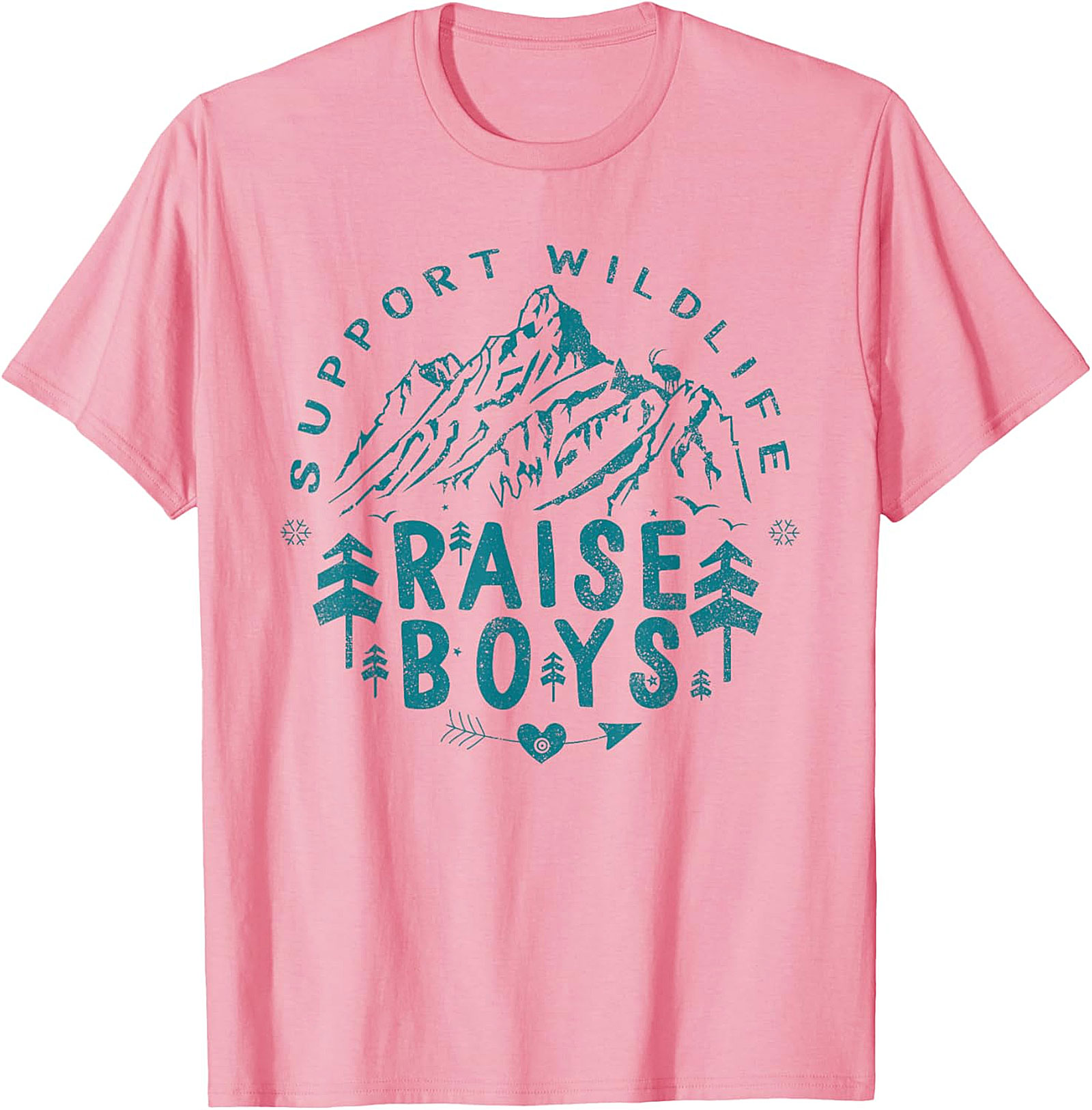 Support Wildlife Raise Boys T-shirt Funny Parent Graphic Tee