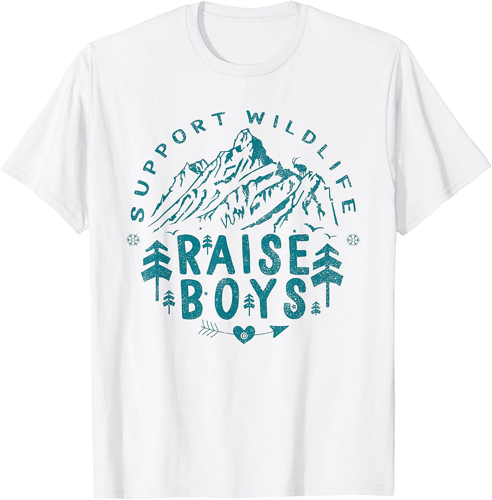 Support Wildlife Raise Boys T-shirt Funny Parent Graphic Tee