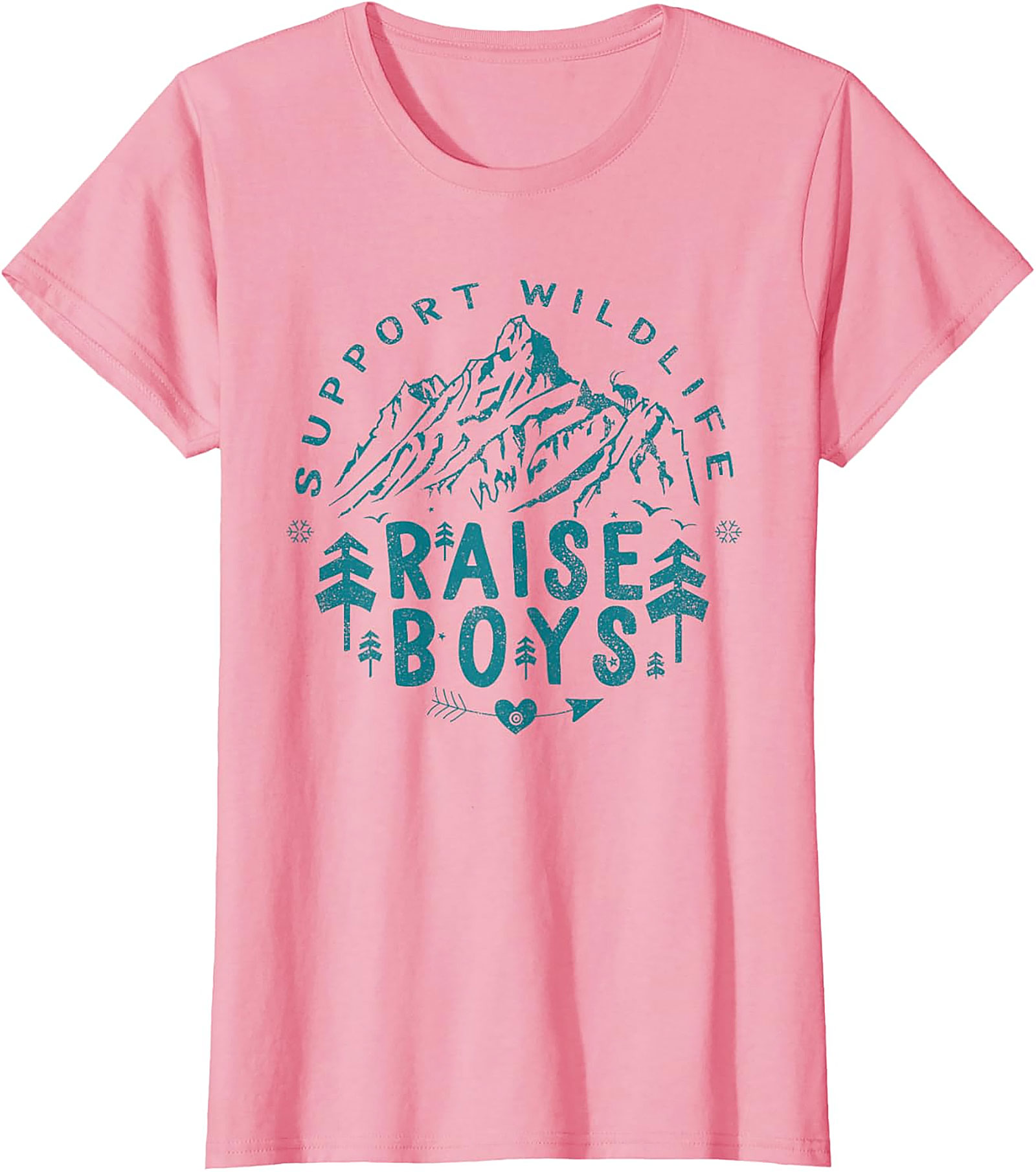 Support Wildlife Raise Boys T-shirt Funny Parent Graphic Tee