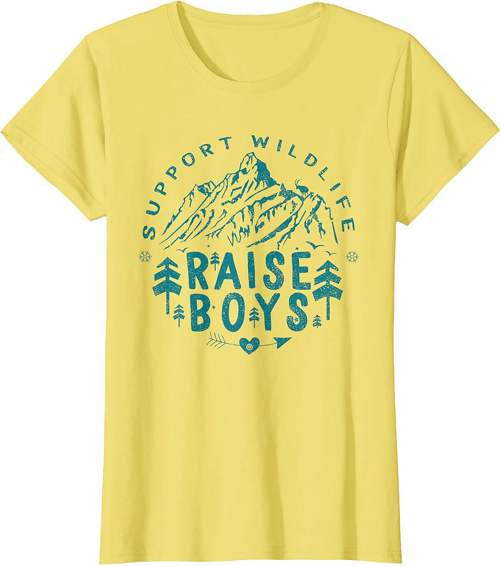 Support Wildlife Raise Boys T-shirt Funny Parent Graphic Tee