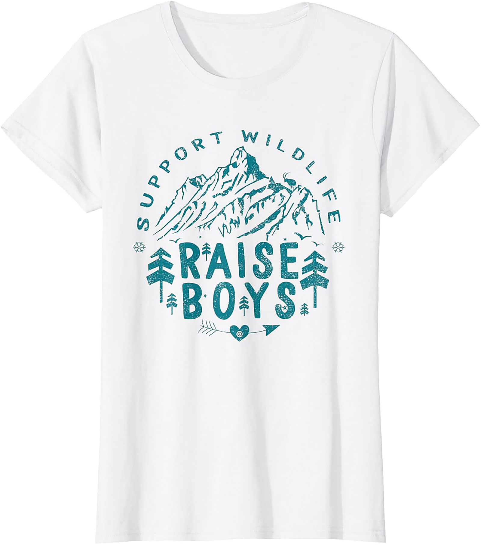 Support Wildlife Raise Boys T-shirt Funny Parent Graphic Tee