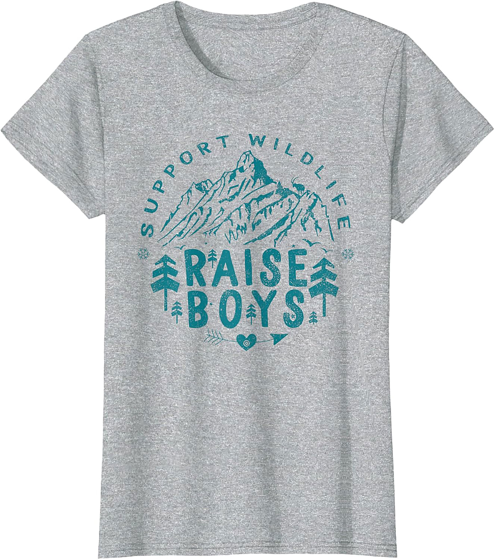 Support Wildlife Raise Boys T-shirt Funny Parent Graphic Tee
