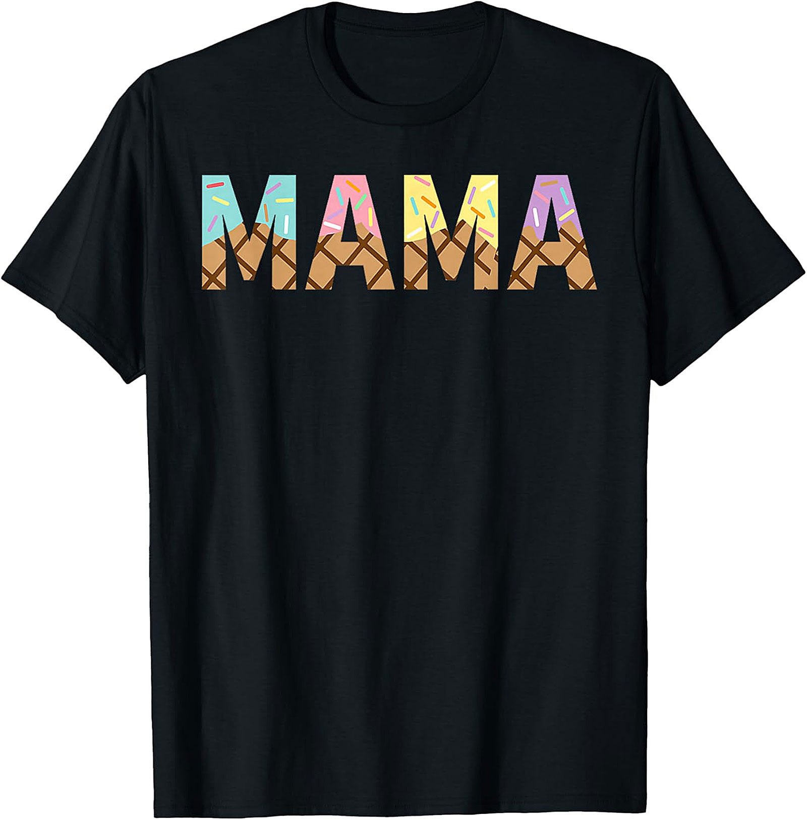  Ice Cream Mama T-shirt Cute Summer Mom Graphic Tee