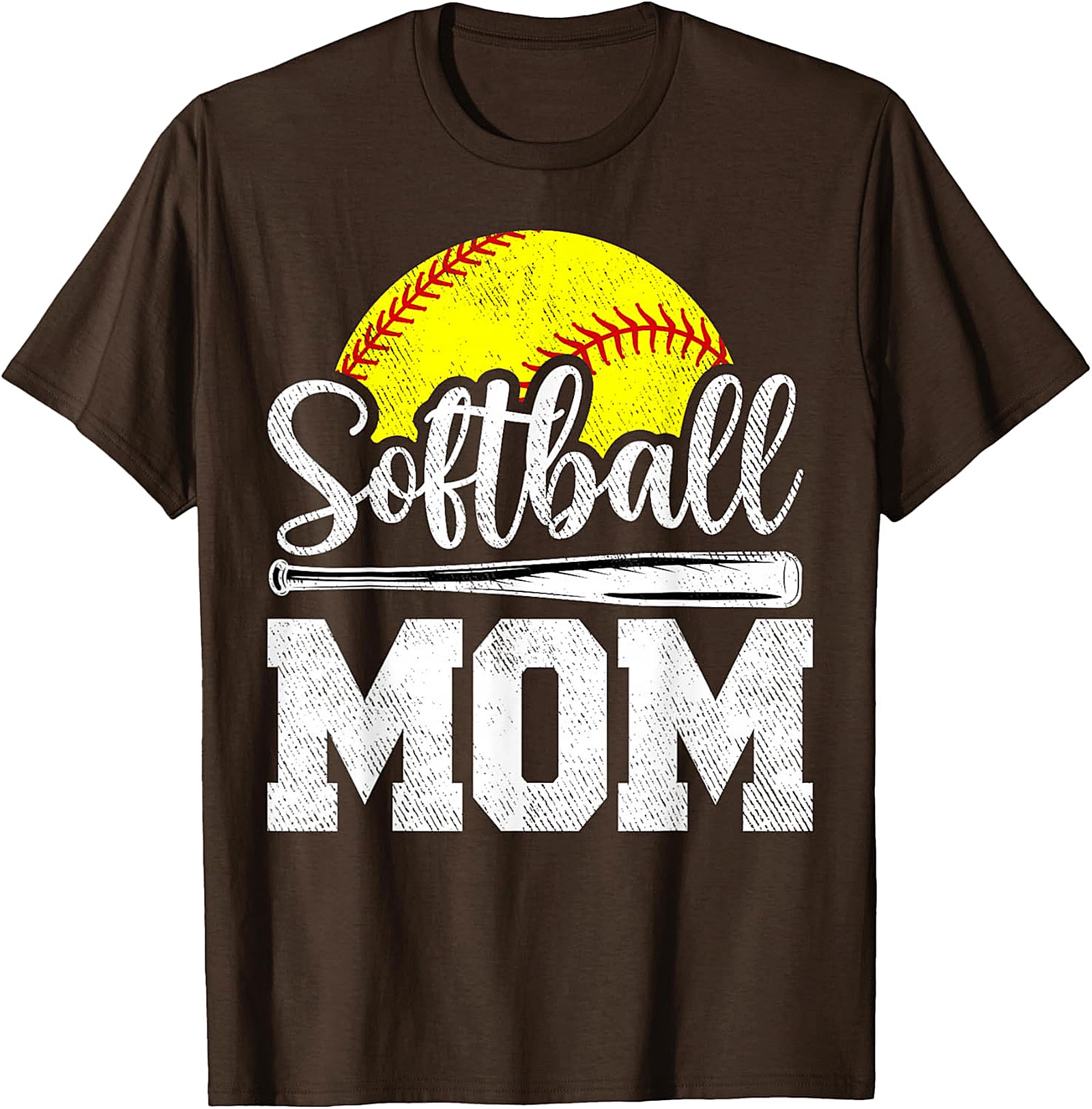 Softball Mom T-shirt | Vintage Graphic Tee for Game Day