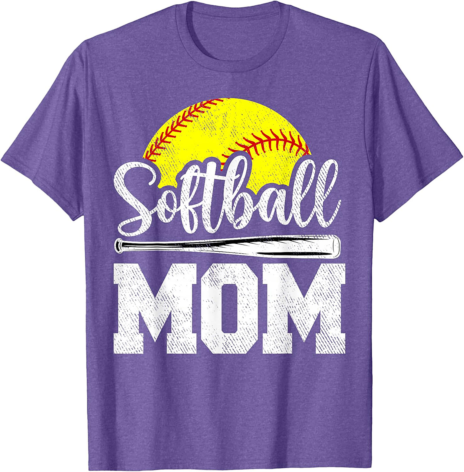Softball Mom T-shirt | Vintage Graphic Tee for Game Day