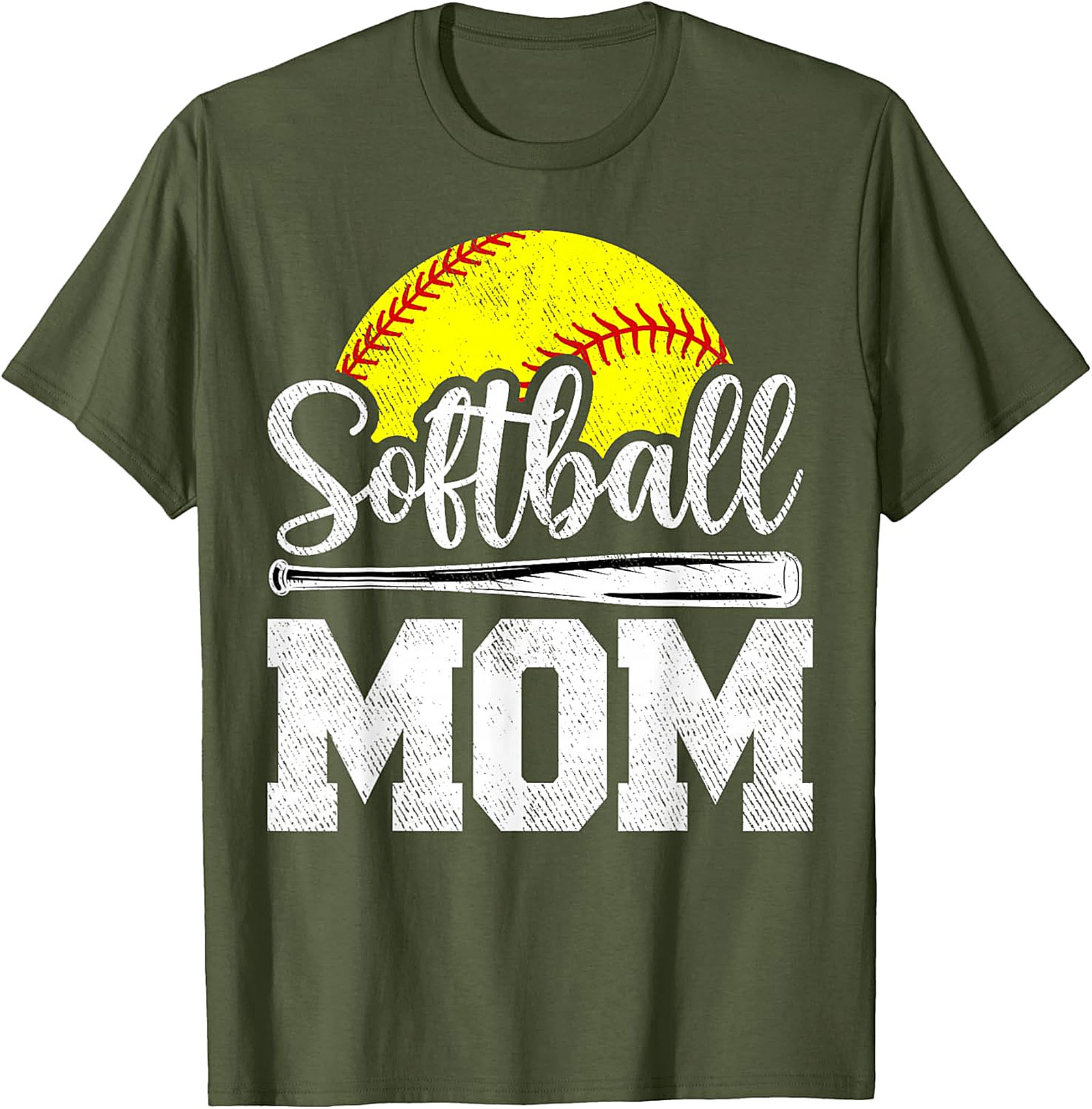 Softball Mom T-shirt | Vintage Graphic Tee for Game Day