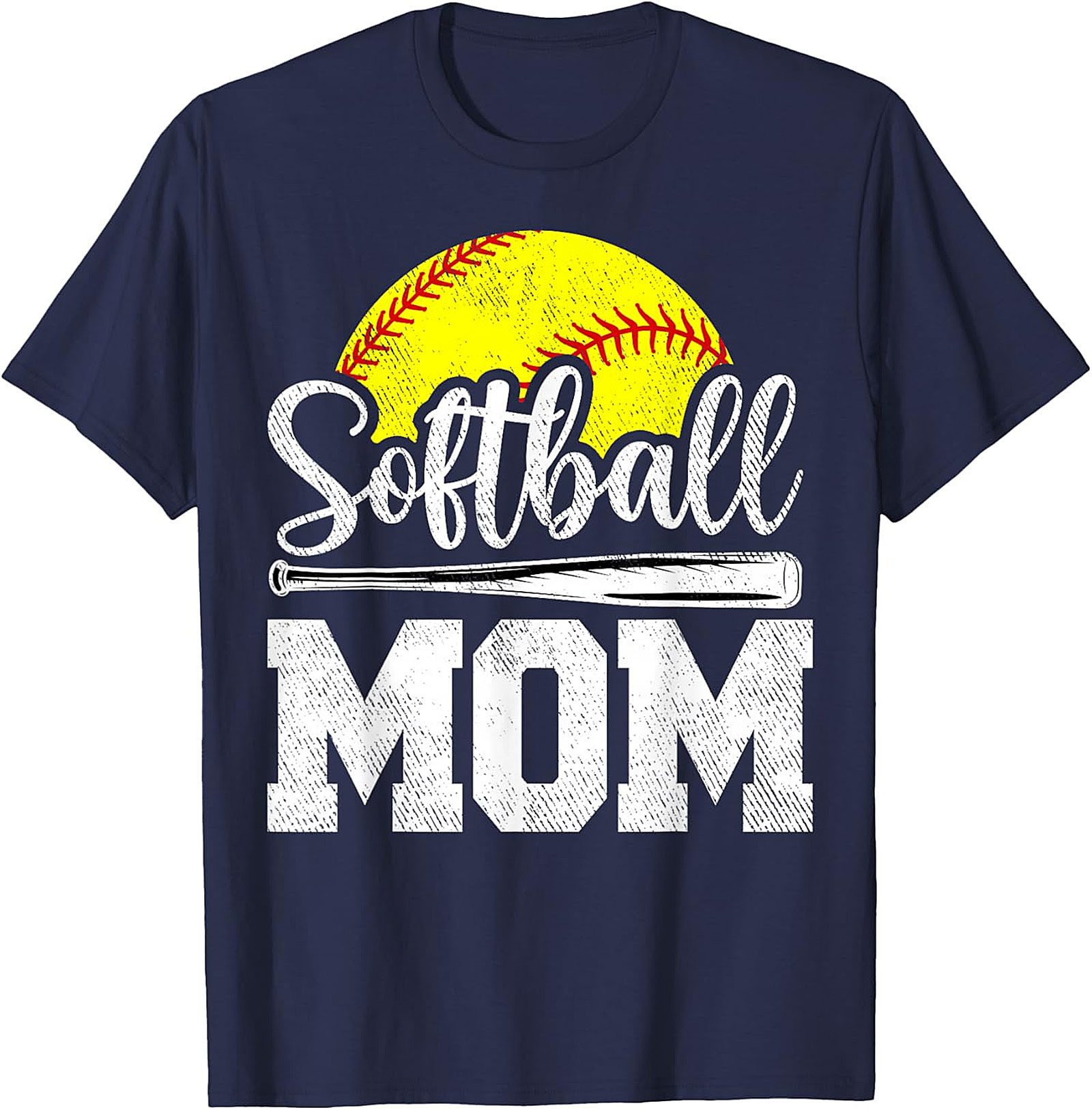 Softball Mom T-shirt | Vintage Graphic Tee for Game Day