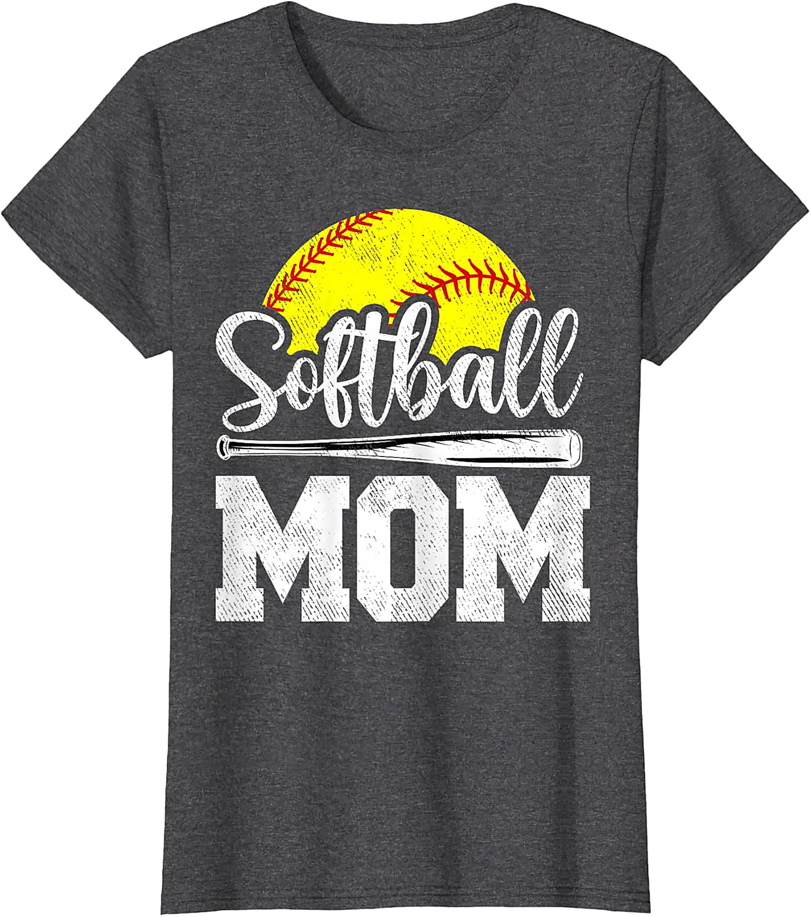 Softball Mom T-shirt | Vintage Graphic Tee for Game Day