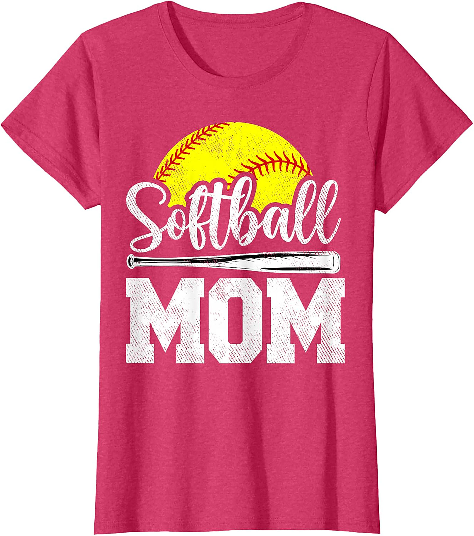 Softball Mom T-shirt | Vintage Graphic Tee for Game Day