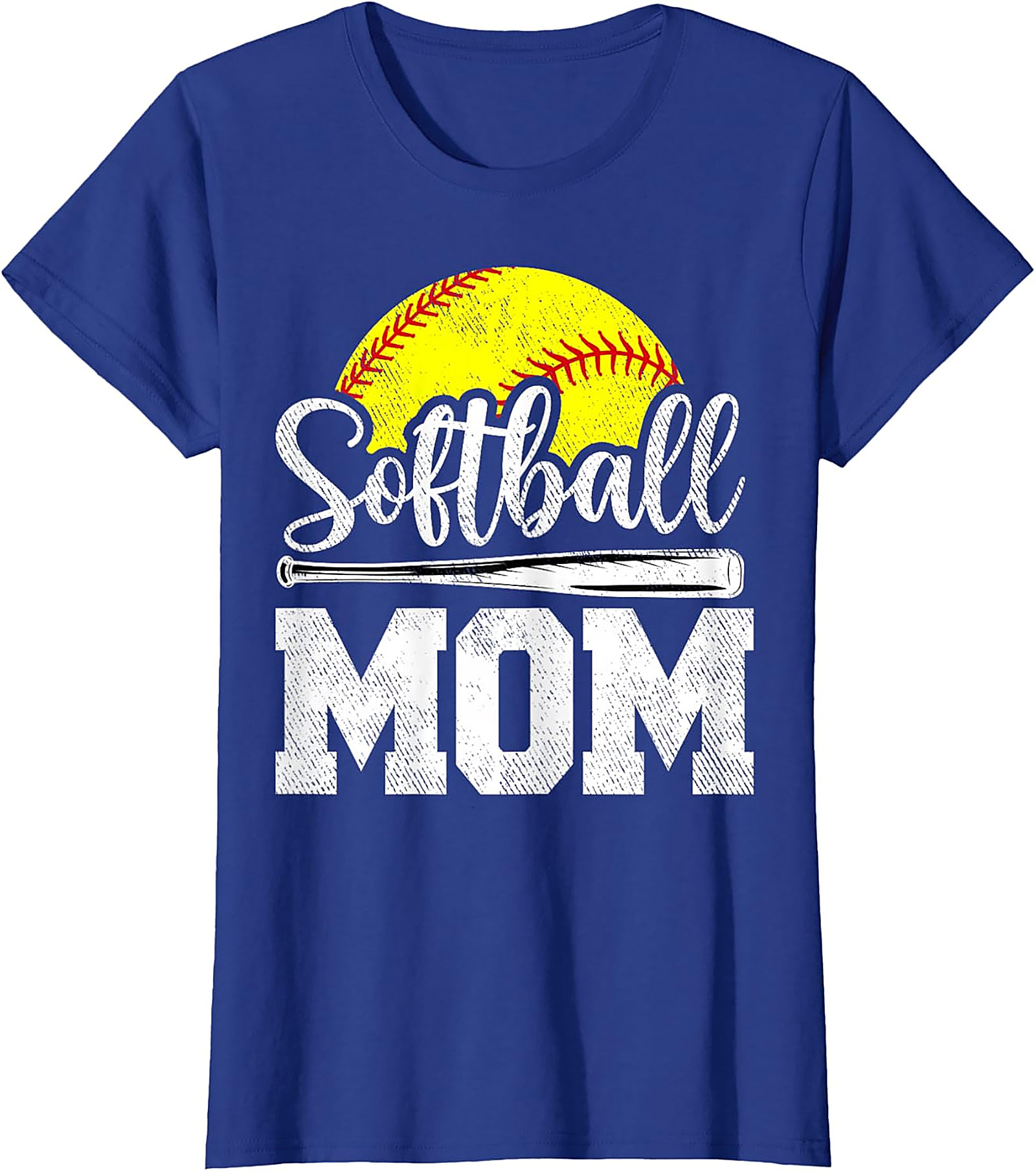 Softball Mom T-shirt | Vintage Graphic Tee for Game Day