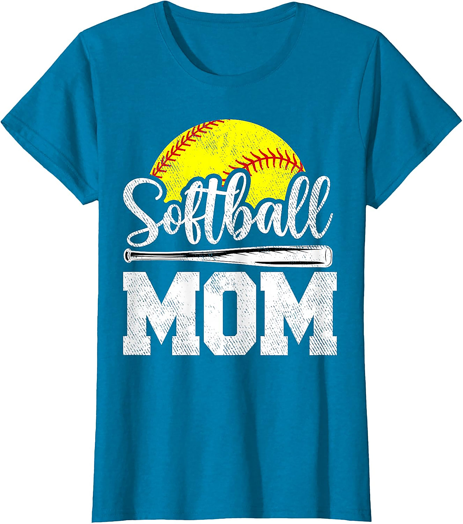 Softball Mom T-shirt | Vintage Graphic Tee for Game Day