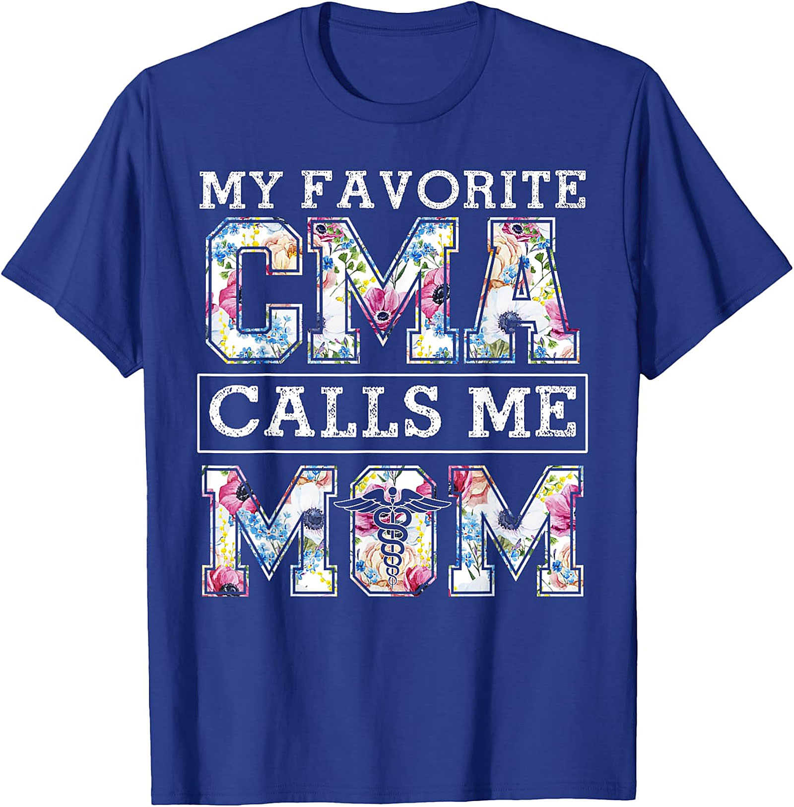 My Favorite CMA Calls Me Mom Floral T-Shirt Gift for Mom