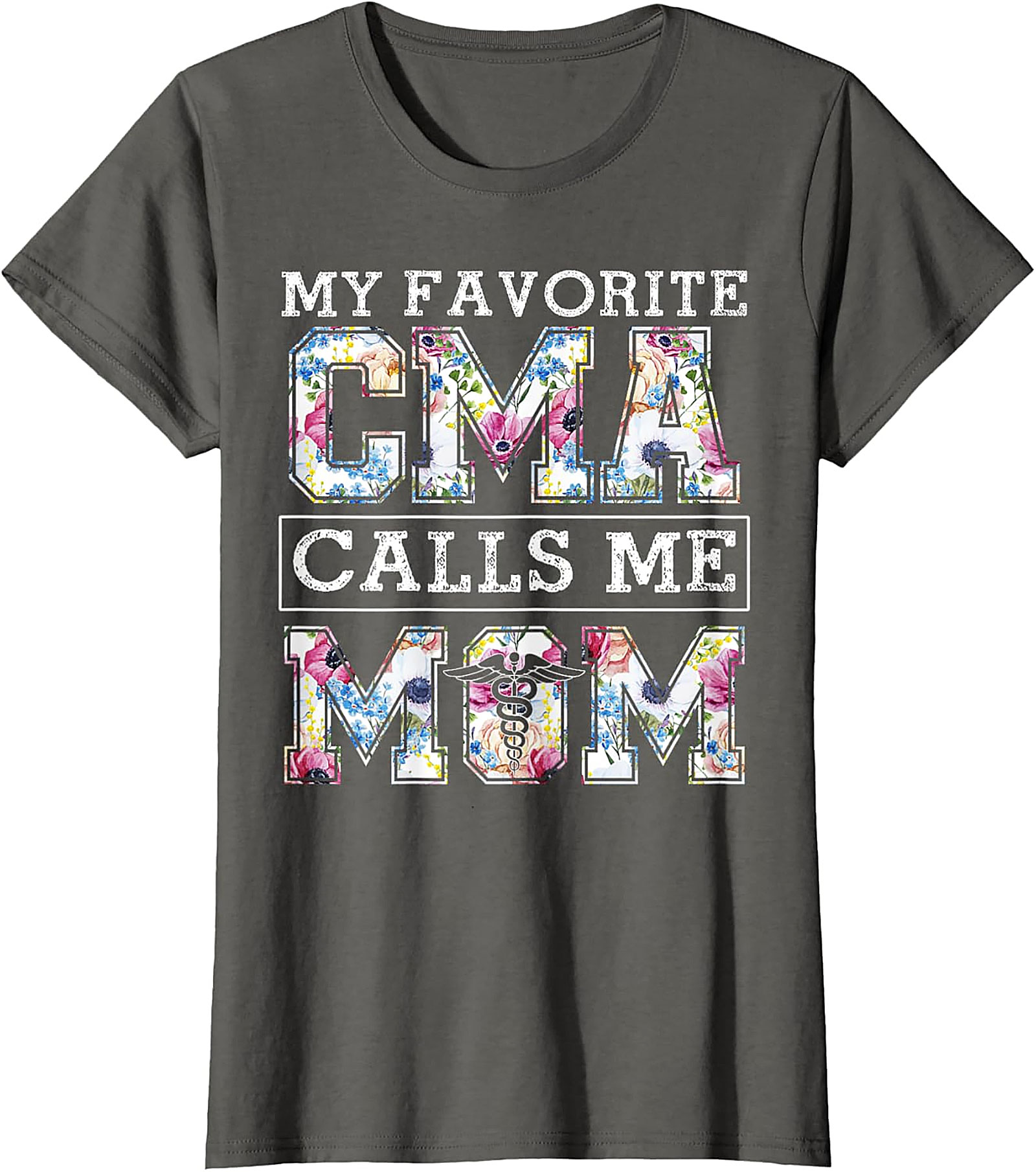  My Favorite CMA Calls Me Mom Floral T-Shirt Gift for Mom