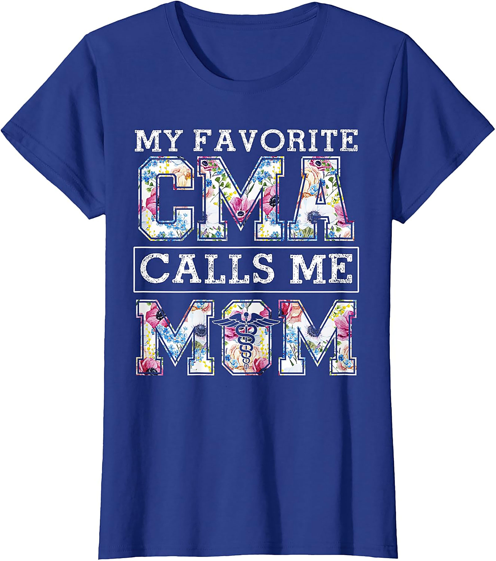  My Favorite CMA Calls Me Mom Floral T-Shirt Gift for Mom