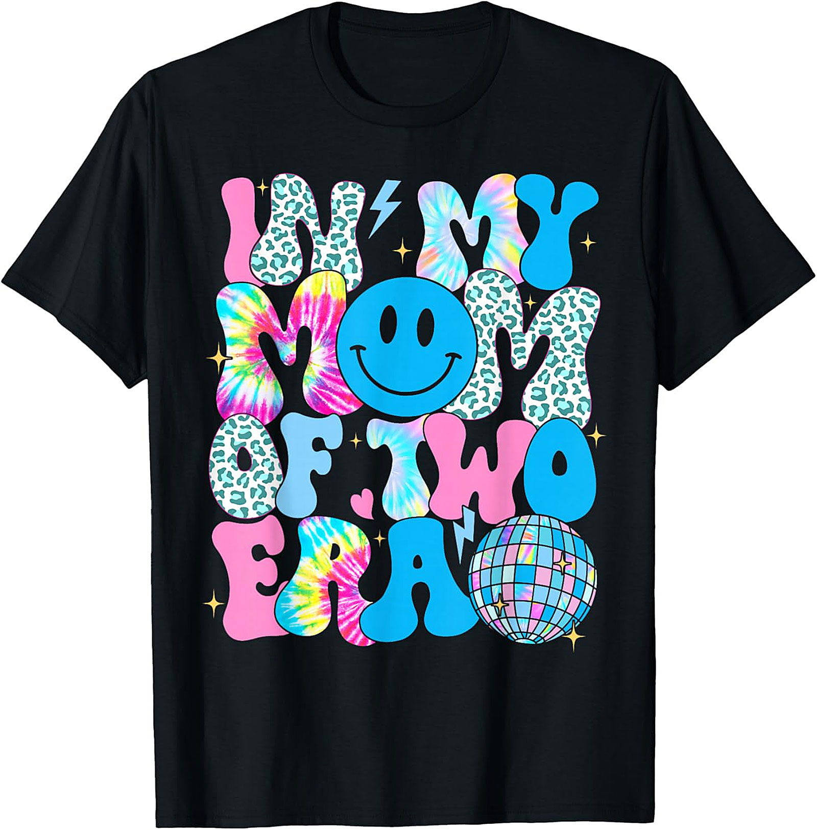 In My Mom Of Two Era T-Shirt | Groovy Retro Mom Tee