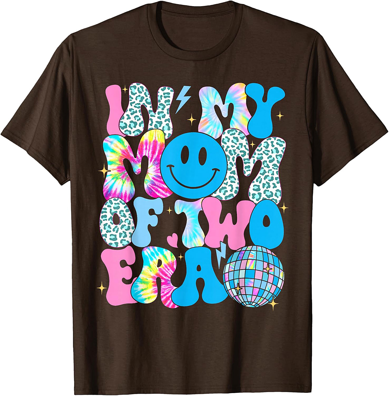 In My Mom Of Two Era T-Shirt | Groovy Retro Mom Tee
